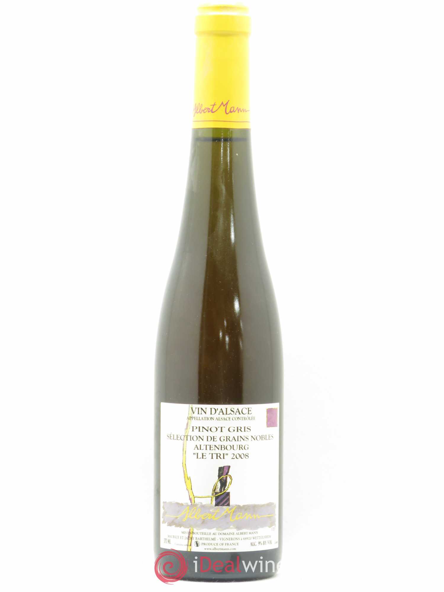 Alsace Pinot Gris Sélection de grains nobles Altenbourg Le Tri Albert Mann 2008 - Lotto di 1 mezza bottiglia - 0