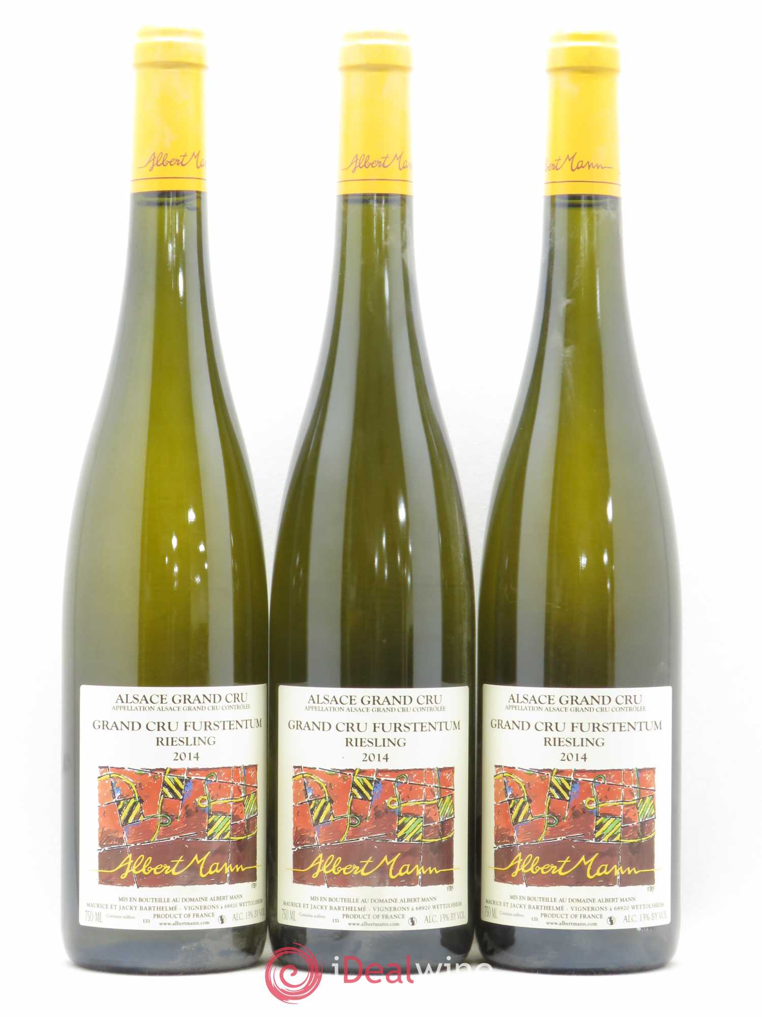 Alsace Riesling Grand Cru Furstentum Albert Mann 2014 - Lot de 6 bouteilles - 1