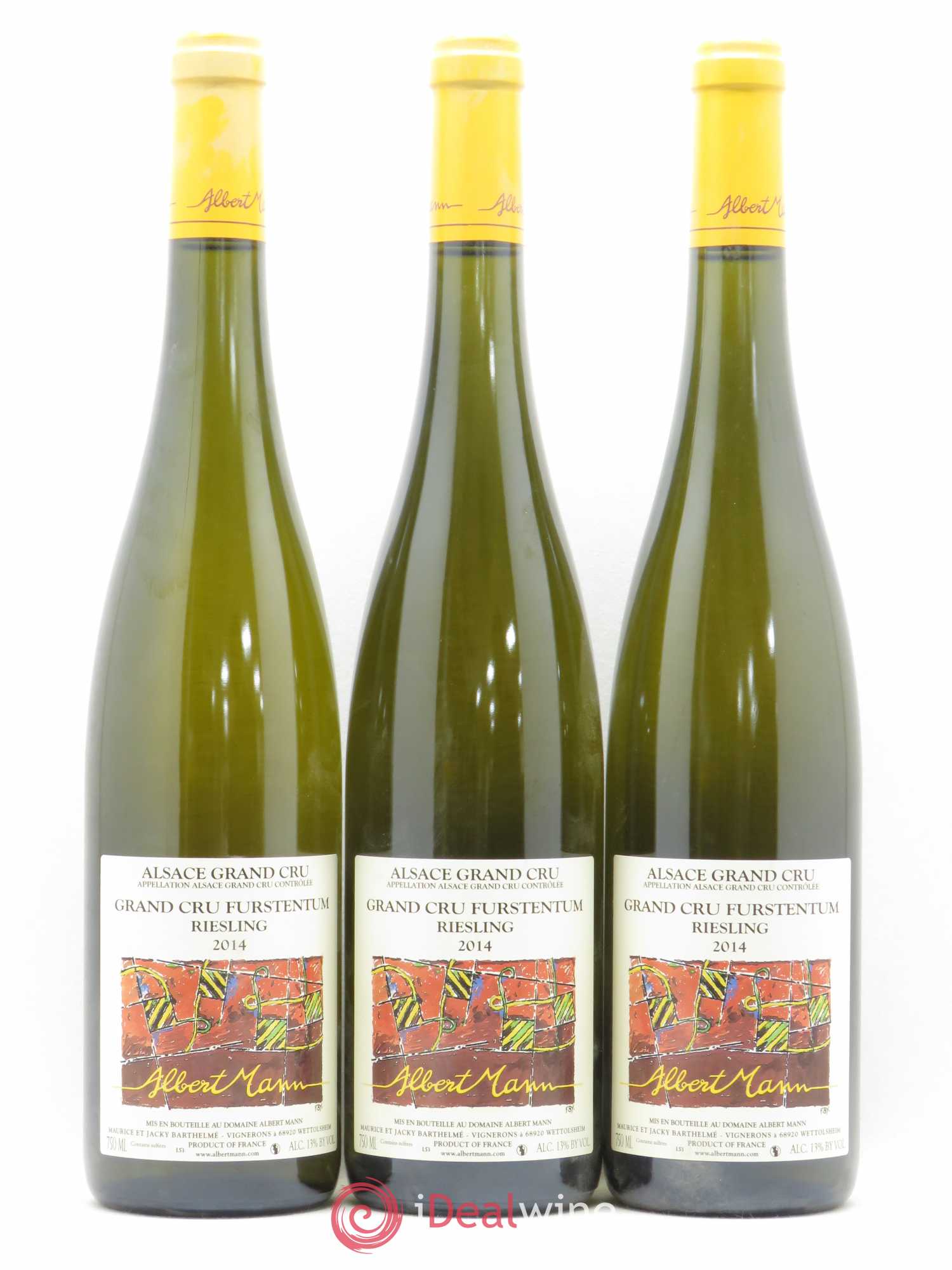Alsace Riesling Grand Cru Furstentum Albert Mann 2014 - Lot de 6 bouteilles - 2