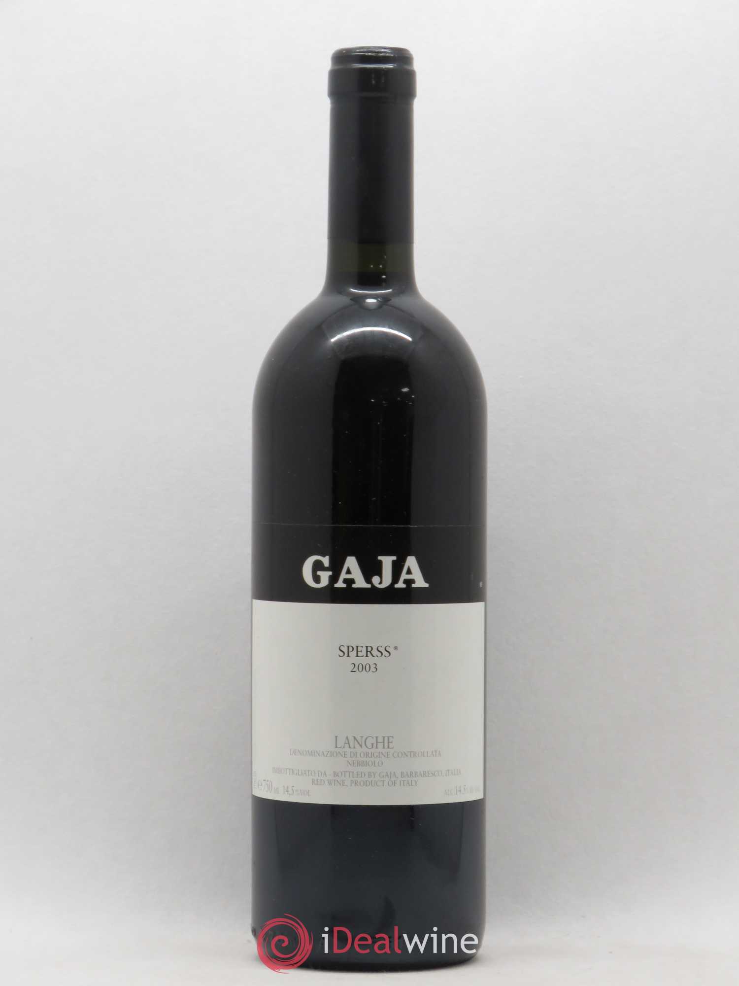 Langhe Sperss Angelo Gaja 2003 - Lot de 1 bouteille - 0