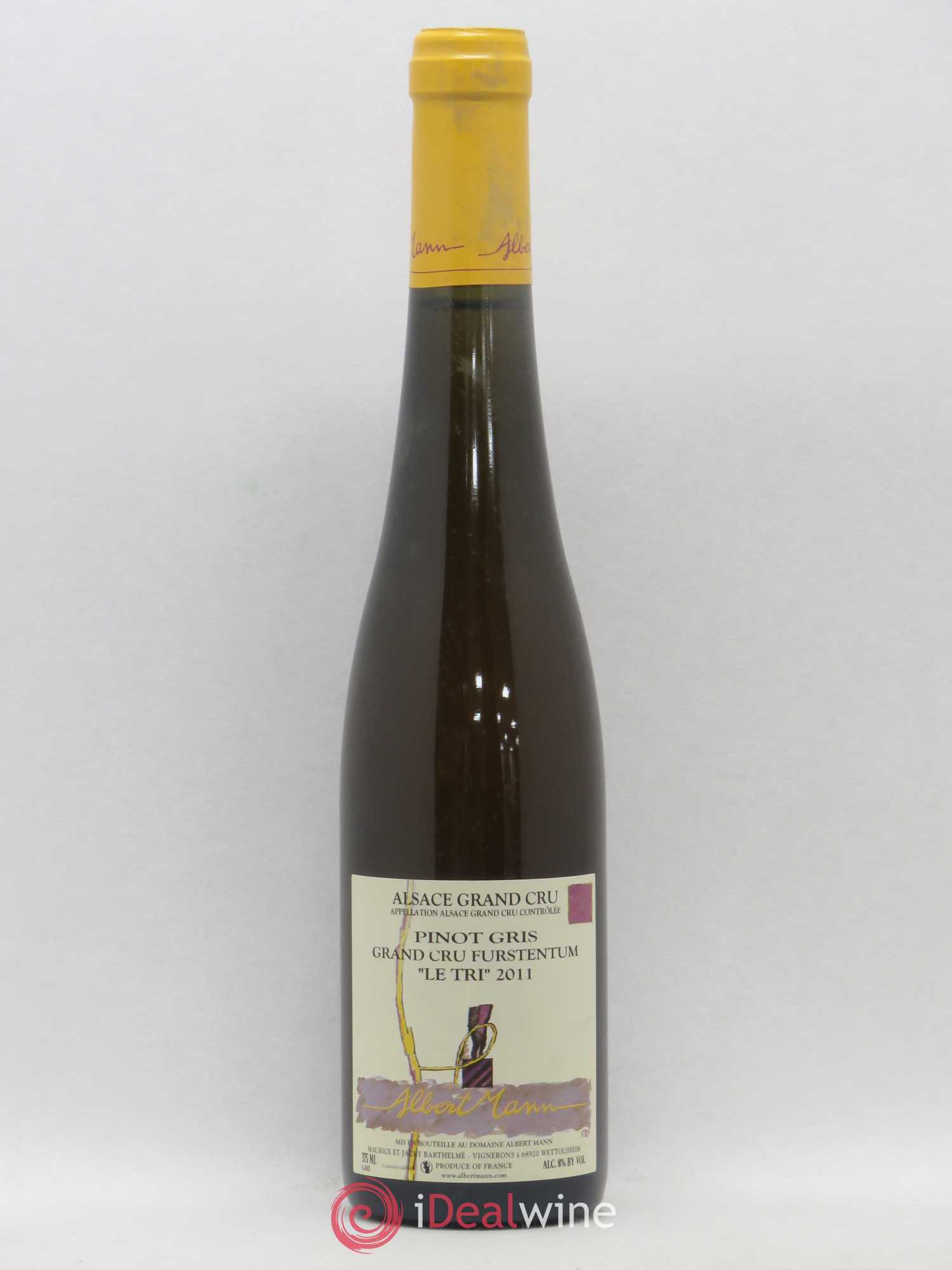 Alsace Pinot Gris Grand Cru Furstentum Le Tri Albert Mann 2011 - Posten von 1 Demi-Flasche - 0