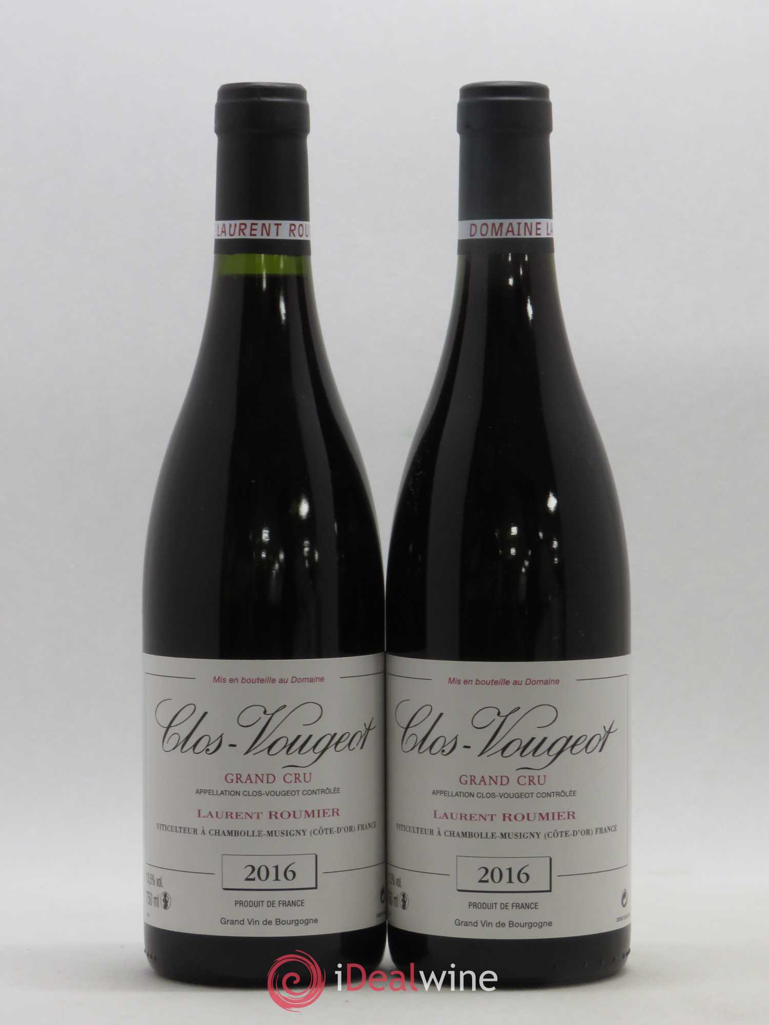 Clos de Vougeot Grand Cru Laurent Roumier 2016 - Lot de 2 bouteilles - 0