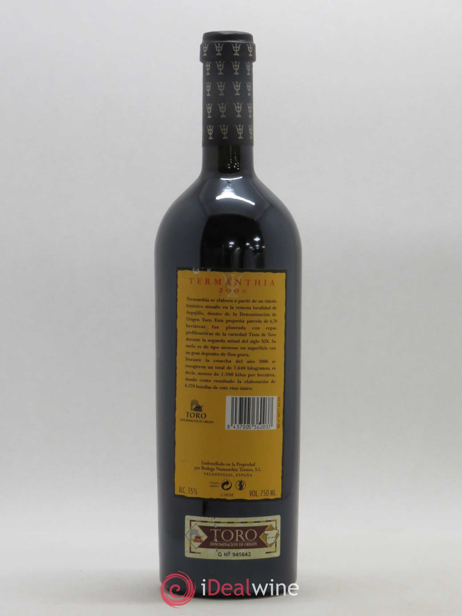 Toro DO Bodega Numanthia Termanthia 2006 - Lot de 1 bouteille - 1