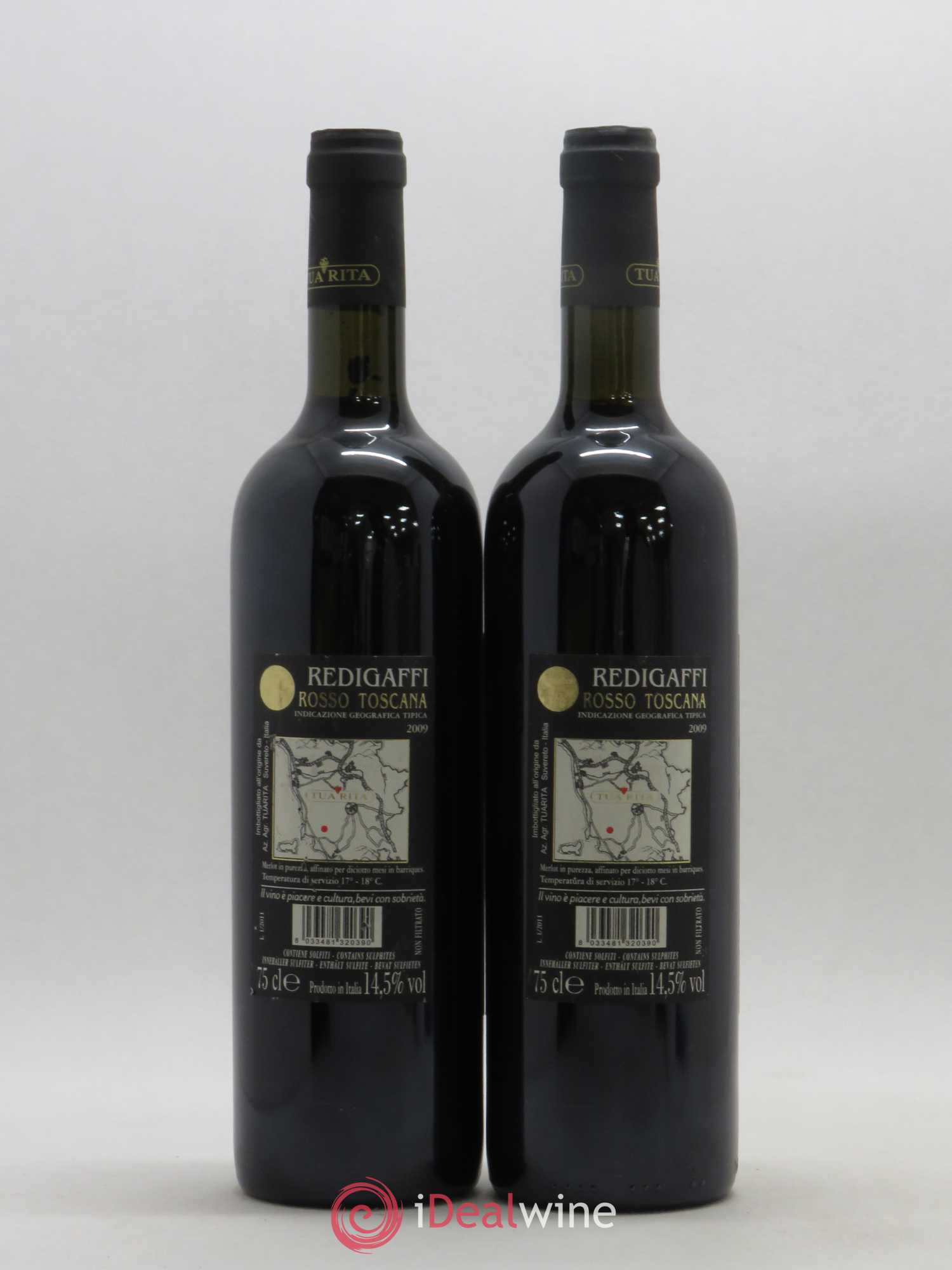 Toscana IGT Tua Rita Redigaffi 2009 - Lot de 2 bouteilles - 1