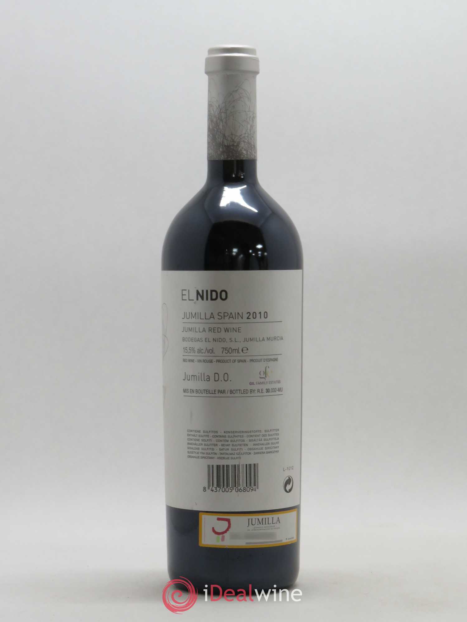 Jumilla DO El Nido 2010 - Lot de 1 bouteille - 1