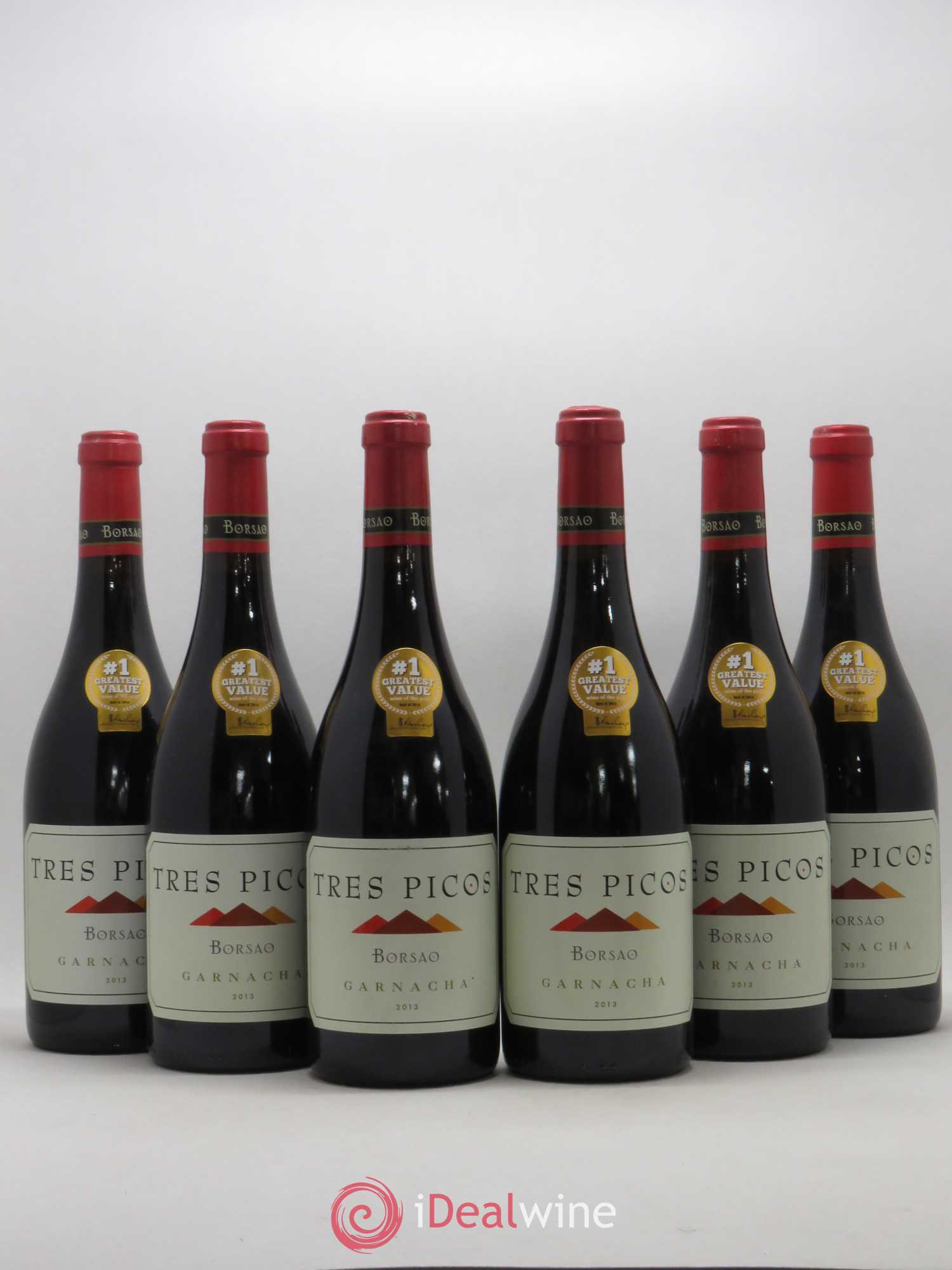 Campo de Borja Garnacha Tres Picos Borsao 2013 - Posten von 6 Flaschen - 0
