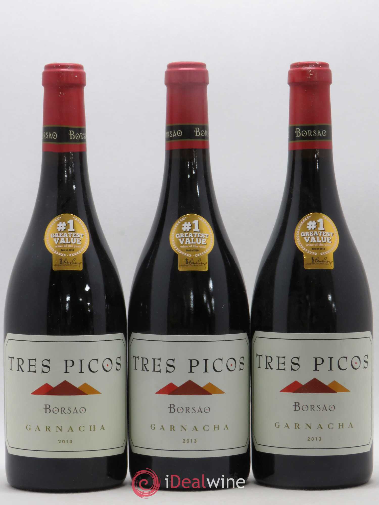 Campo de Borja Garnacha Tres Picos Borsao 2013 - Posten von 5 Flaschen - 1