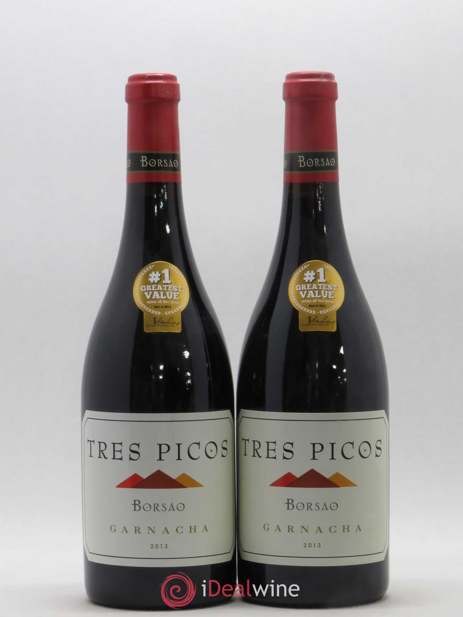 Campo de Borja Garnacha Tres Picos Borsao 2013 - Posten von 5 Flaschen - 2
