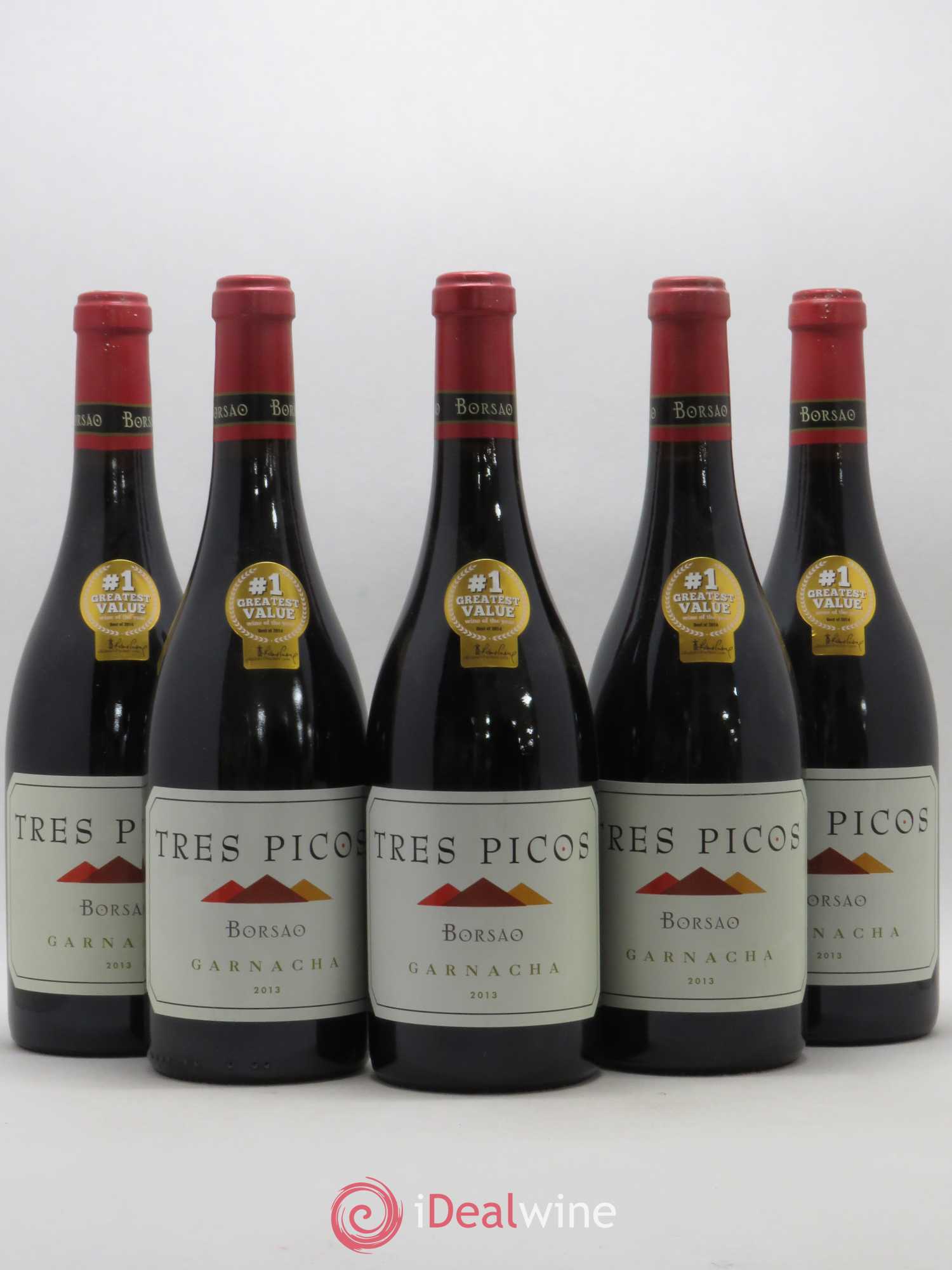 Campo de Borja Garnacha Tres Picos Borsao 2013 - Posten von 5 Flaschen - 0