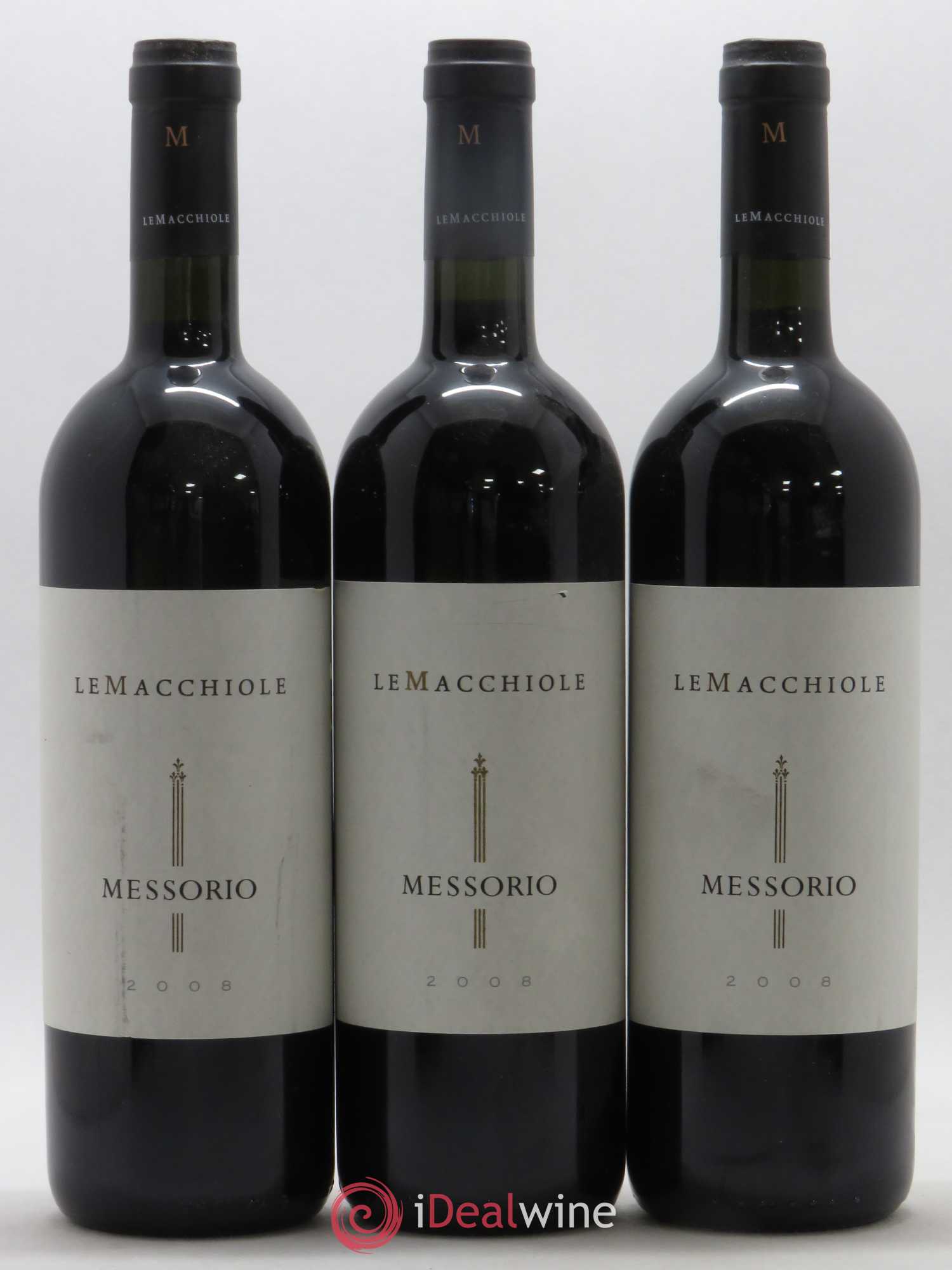 Toscana IGT Le Macchiole Messorio 2008 - Lot de 3 bouteilles - 0
