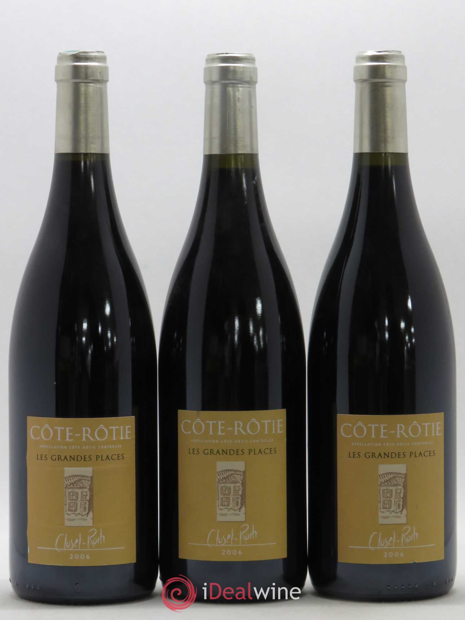 Côte-Rôtie Les Grandes Places Clusel-Roch 2006 - Lot de 3 bouteilles - 0