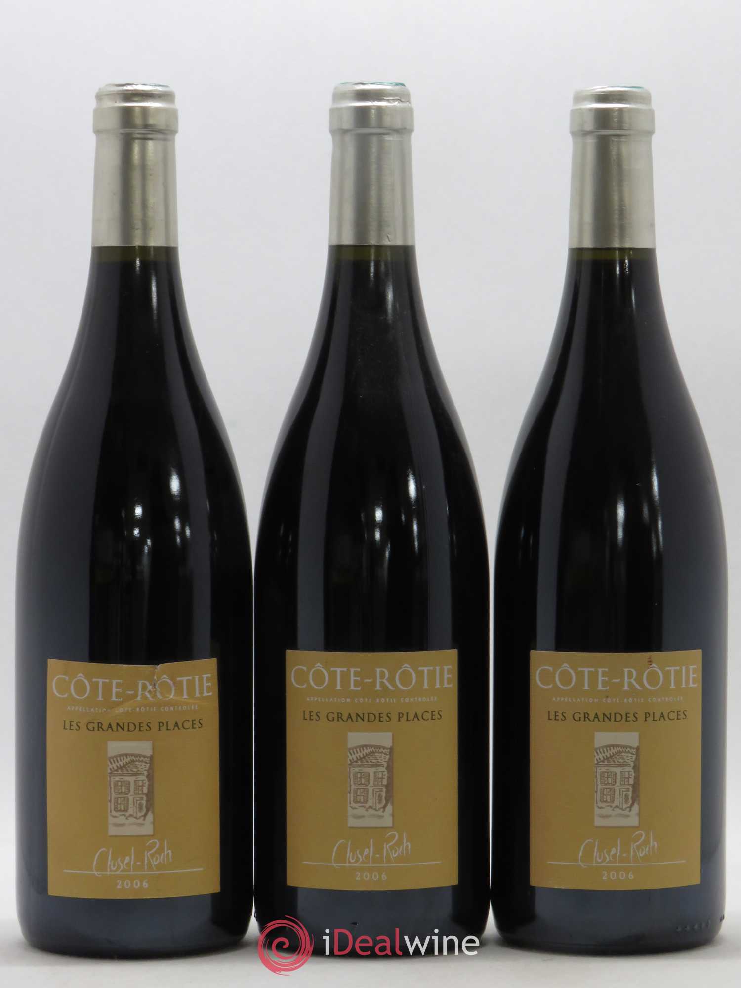 Côte-Rôtie Les Grandes Places Clusel-Roch 2006 - Lot de 3 bouteilles - 0