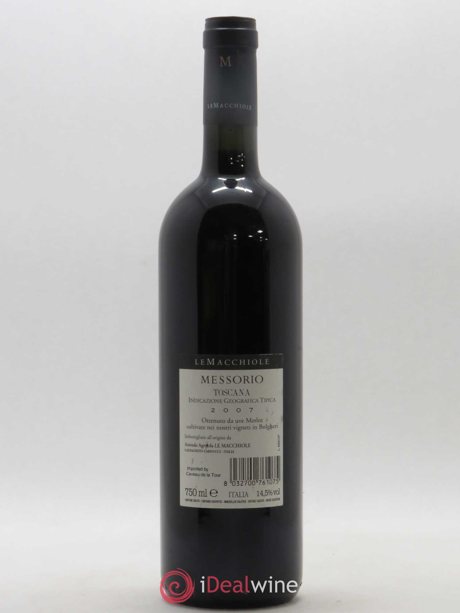 Toscana IGT Le Macchiole Messorio 2007 - Lot de 1 bouteille - 1