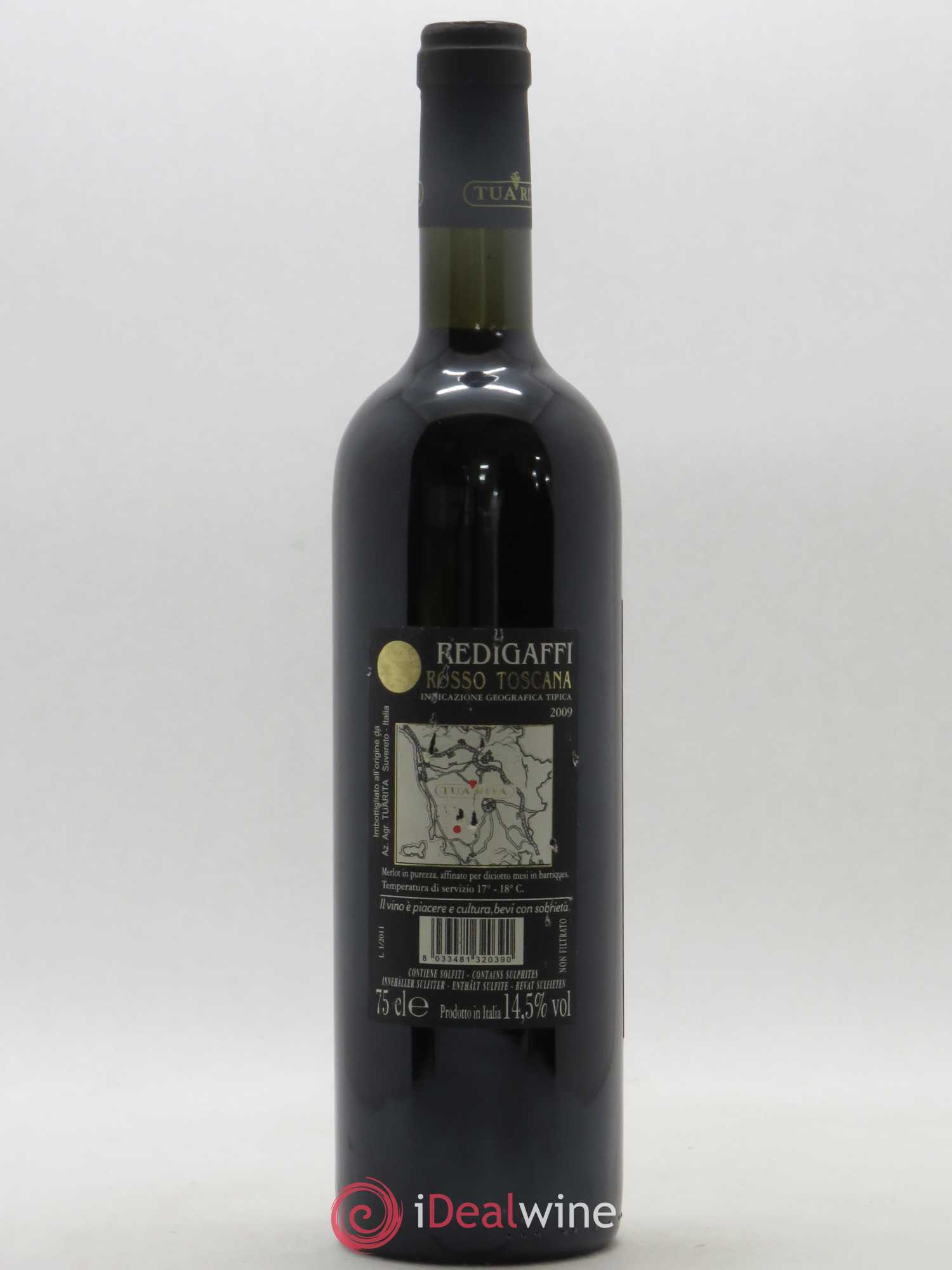 Toscana IGT Tua Rita Redigaffi 2009 - Lot de 1 bouteille - 1