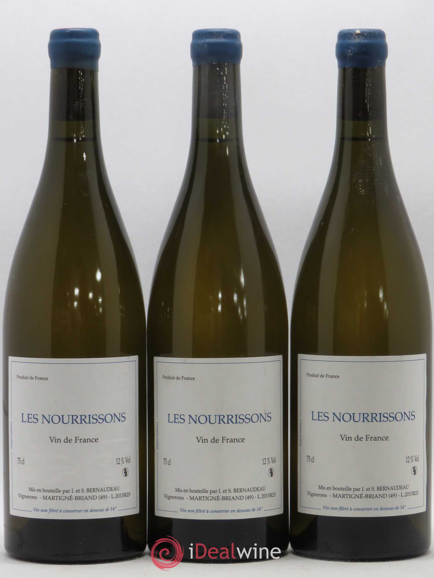 Vin de France Les Nourrissons Stéphane Bernaudeau 2015 - Lot de 3 bouteilles - 0