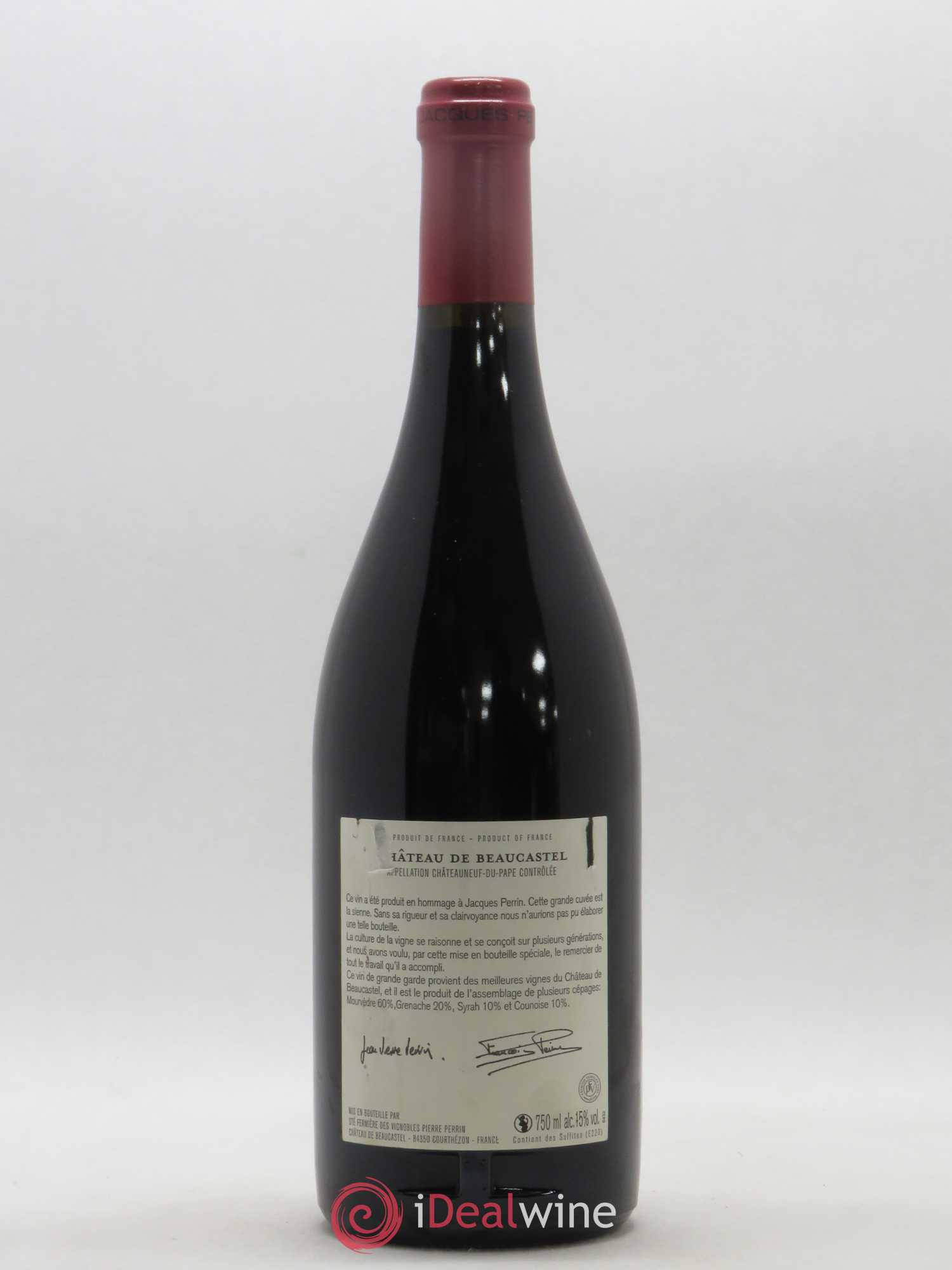 Châteauneuf-du-Pape Château de Beaucastel Hommage à Jacques Perrin Famille Perrin 2010 - Posten von 1 Flasche - 1