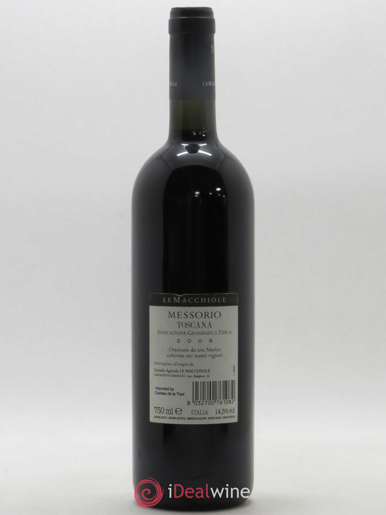 Toscana IGT Le Macchiole Messorio 2008 - Lot de 1 bouteille - 1