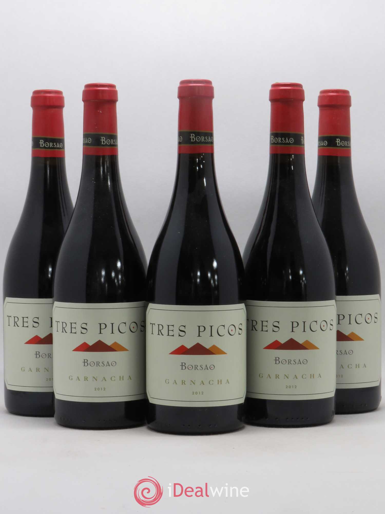 Campo de Borja Garnacha Tres Picos Borsao 2012 - Posten von 5 Flaschen - 0