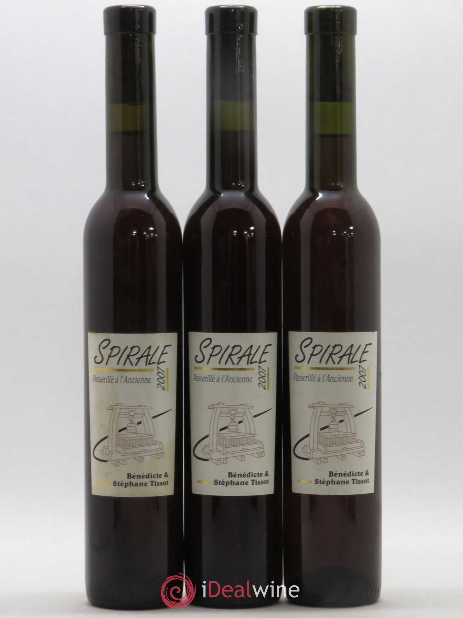 Vin de France Spirale Passerillé Bénédicte et Stéphane Tissot 2007 - Posten von 3 Demi-Flaschen - 0