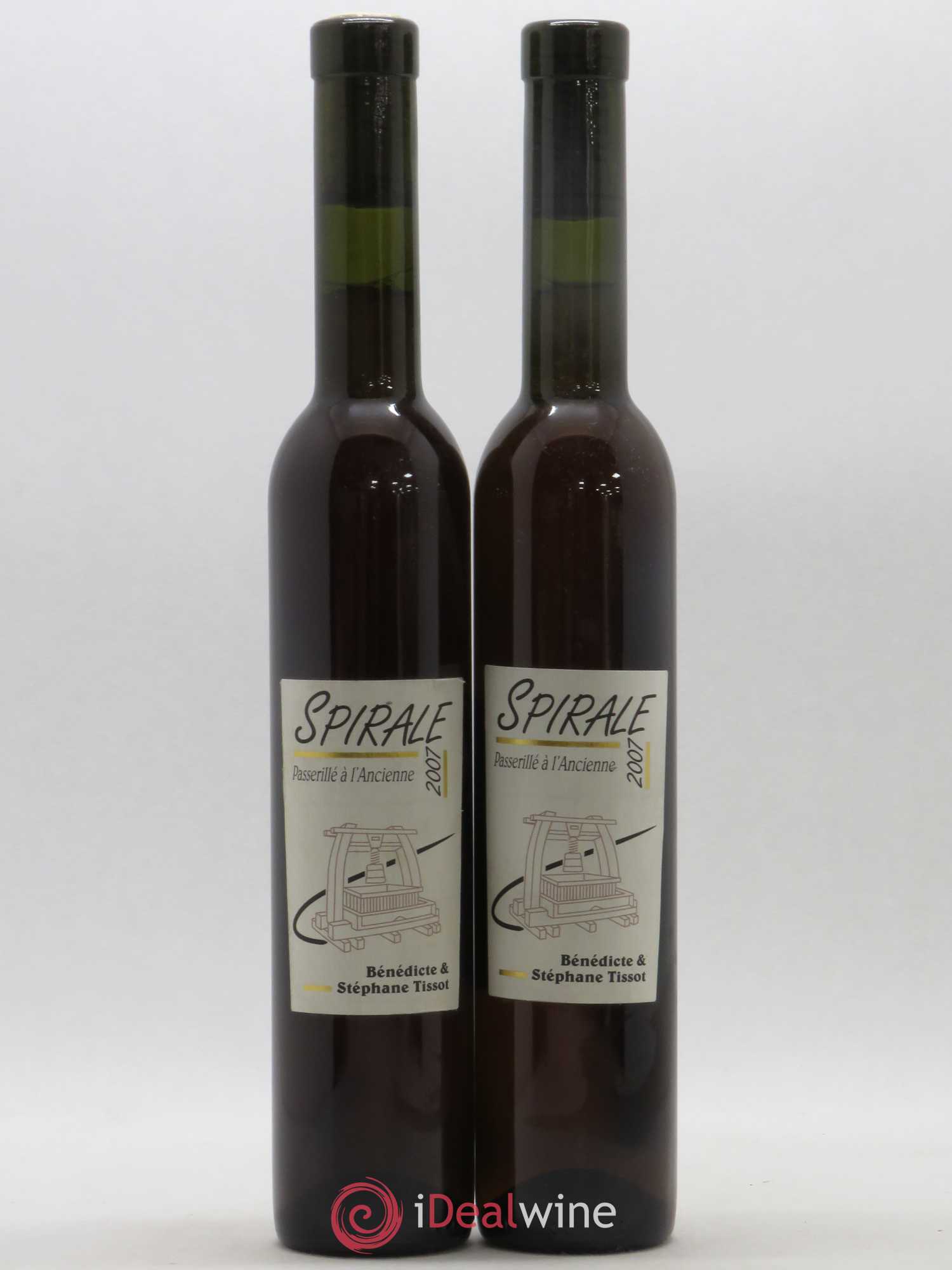 Vin de France Spirale Passerillé Bénédicte et Stéphane Tissot (ohne Mindestpreis) 2007 - Posten von 2 Demi-Flaschen - 0