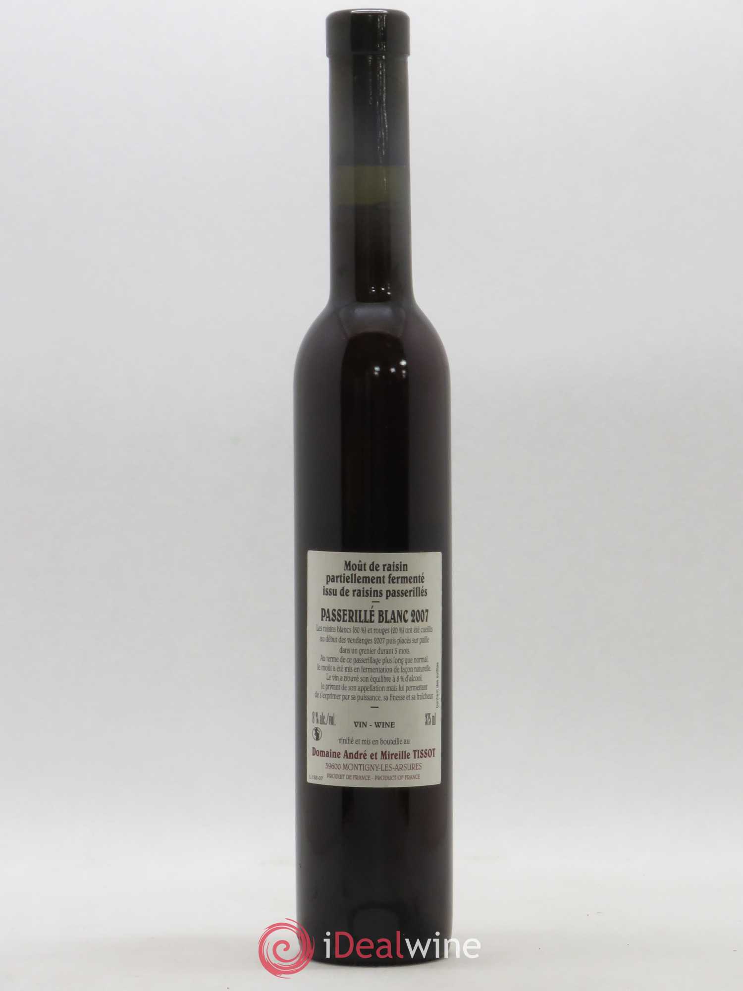 Vin de France Spirale Passerillé Bénédicte et Stéphane Tissot 2007 - Lotto di 1 mezza bottiglia - 1