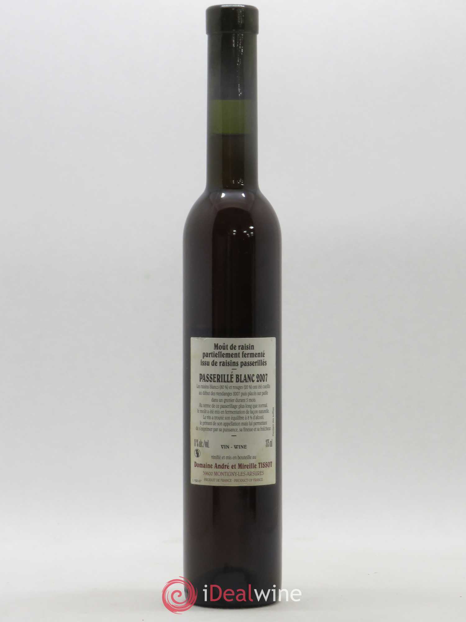 Vin de France Spirale Passerillé Bénédicte et Stéphane Tissot 2007 - Lotto di 1 mezza bottiglia - 1