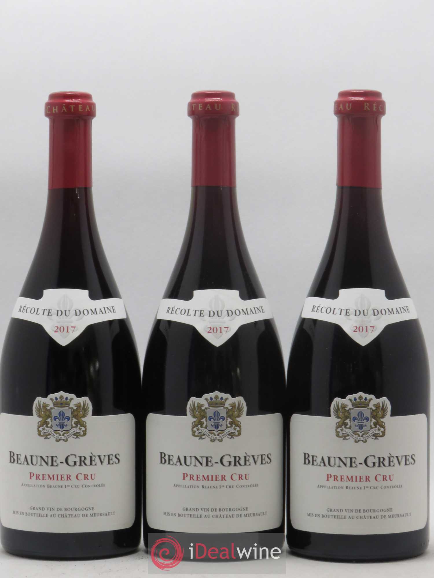 Beaune 1er Cru Greves Château De Meursault 2017 - Posten von 3 Flaschen - 0