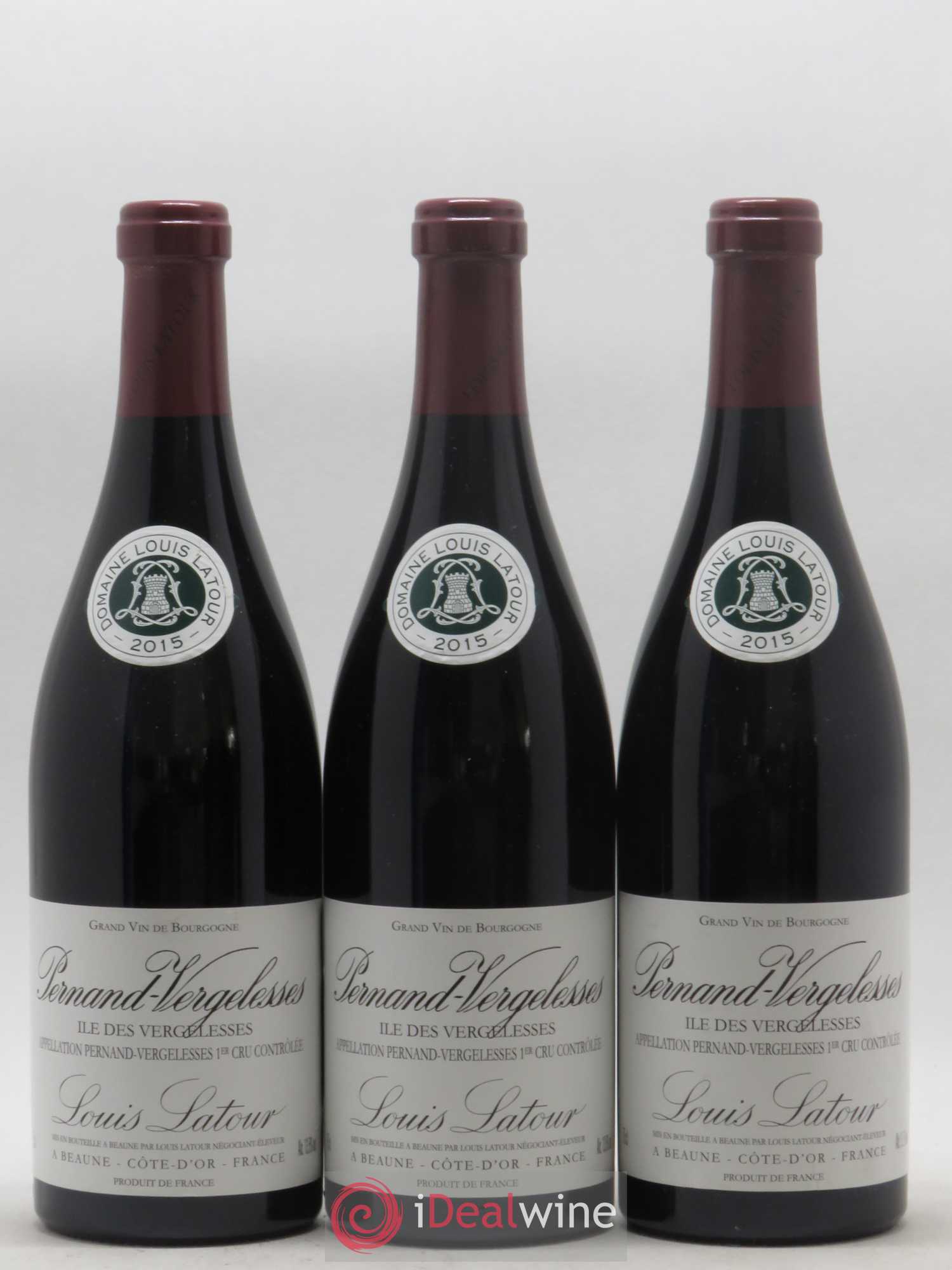 Pernand-Vergelesses 1er Cru Ile des Vergelesses Domaine Louis Latour 2015 - Posten von 3 Flaschen - 0