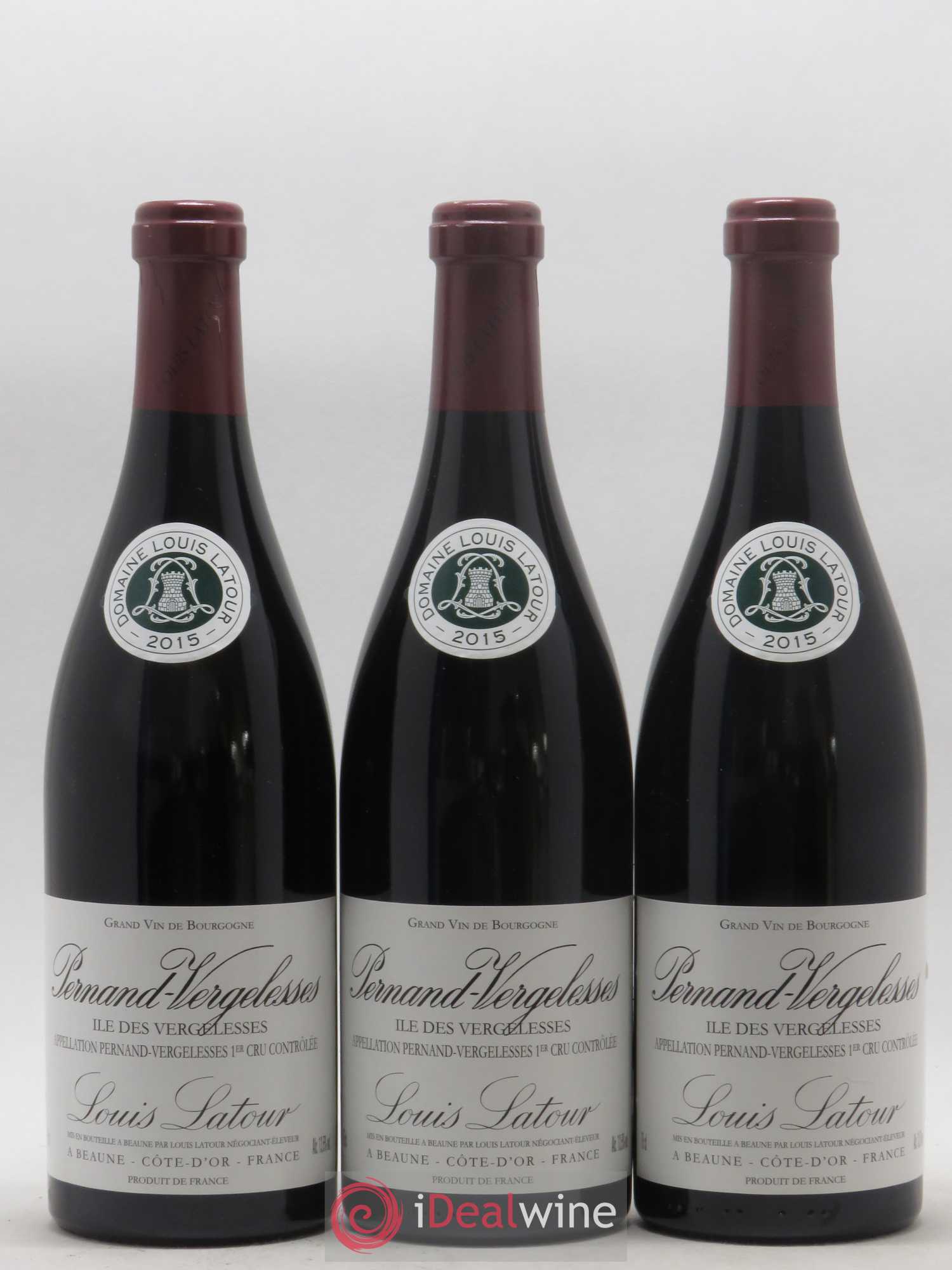 Pernand-Vergelesses 1er Cru Ile des Vergelesses Domaine Louis Latour 2015 - Posten von 3 Flaschen - 0