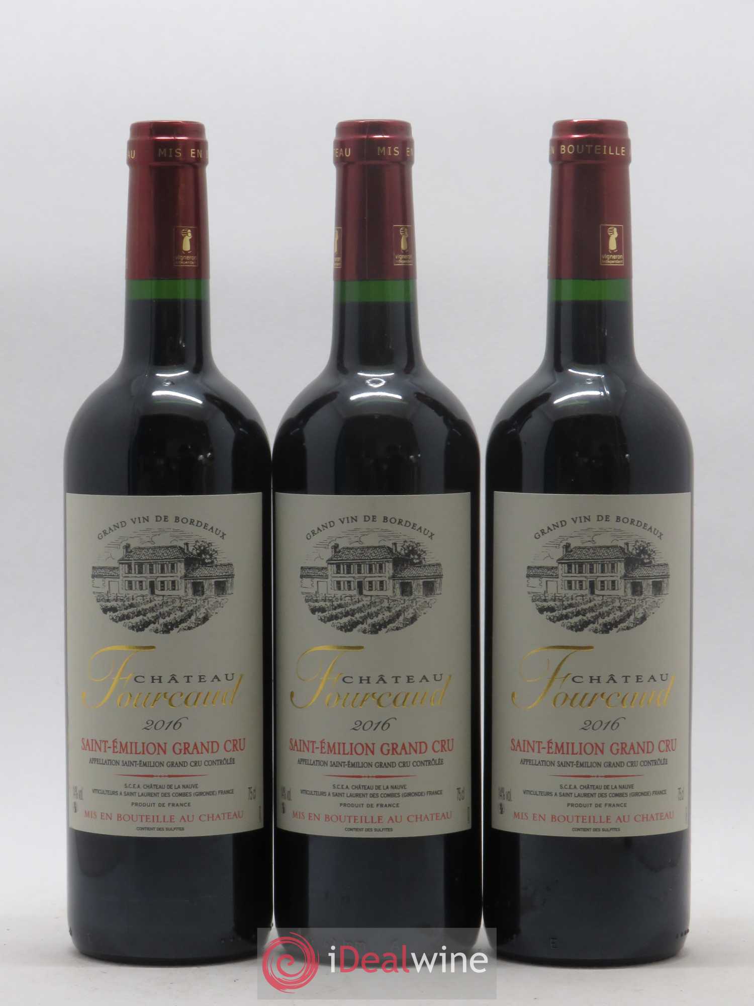 Saint-Émilion Grand Cru Château Fourcaud 2016 - Lot de 12 bouteilles - 3