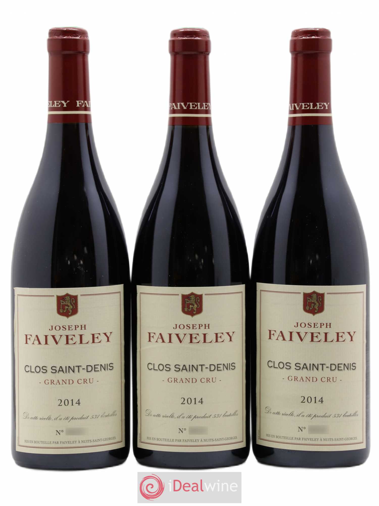 Clos Saint-Denis Grand Cru Faiveley 2014 - Lot de 3 bouteilles - 0