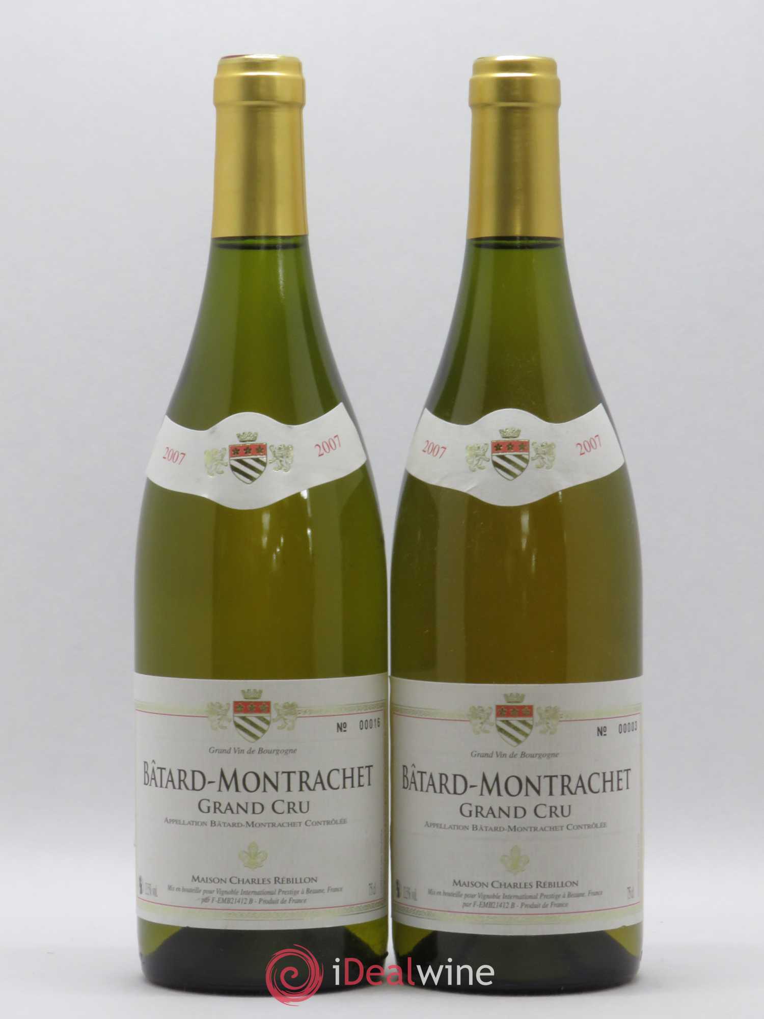 Bâtard-Montrachet Grand Cru Maison Charles Rebillon 2007 - Posten von 2 Flaschen - 0
