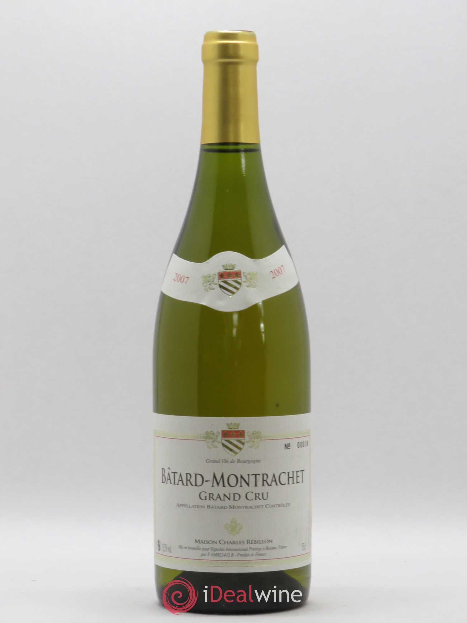 Bâtard-Montrachet Grand Cru Maison Charles Rebillon 2007 - Posten von 1 Flasche - 0