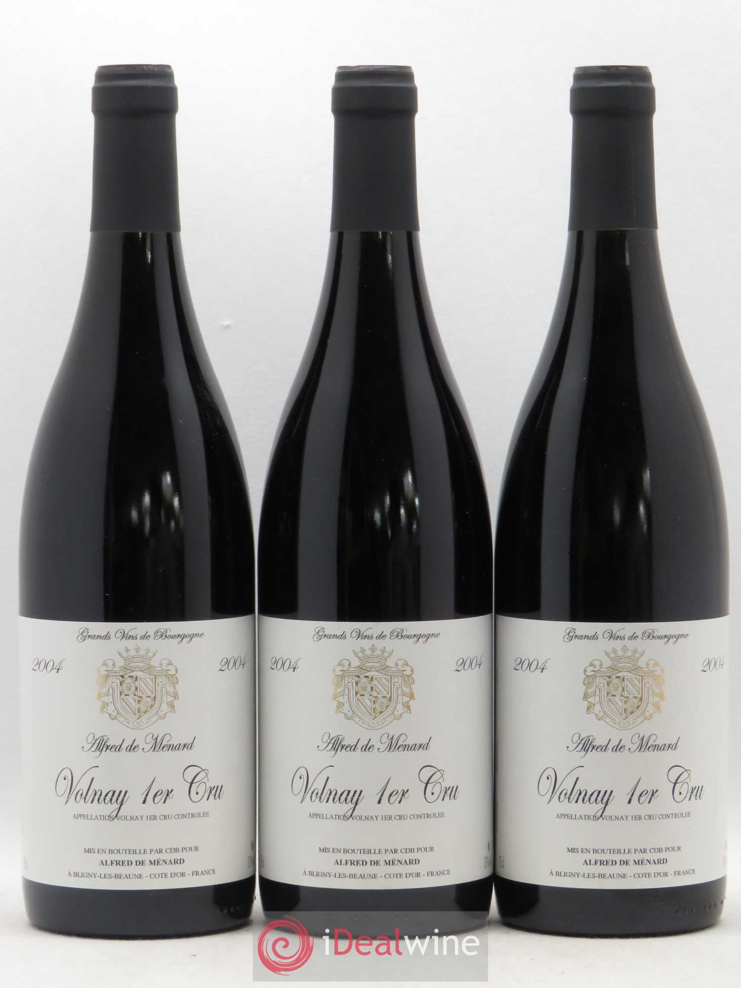 Volnay 1er Cru Domaine Alfred de Menard 2004 - Posten von 3 Flaschen - 0