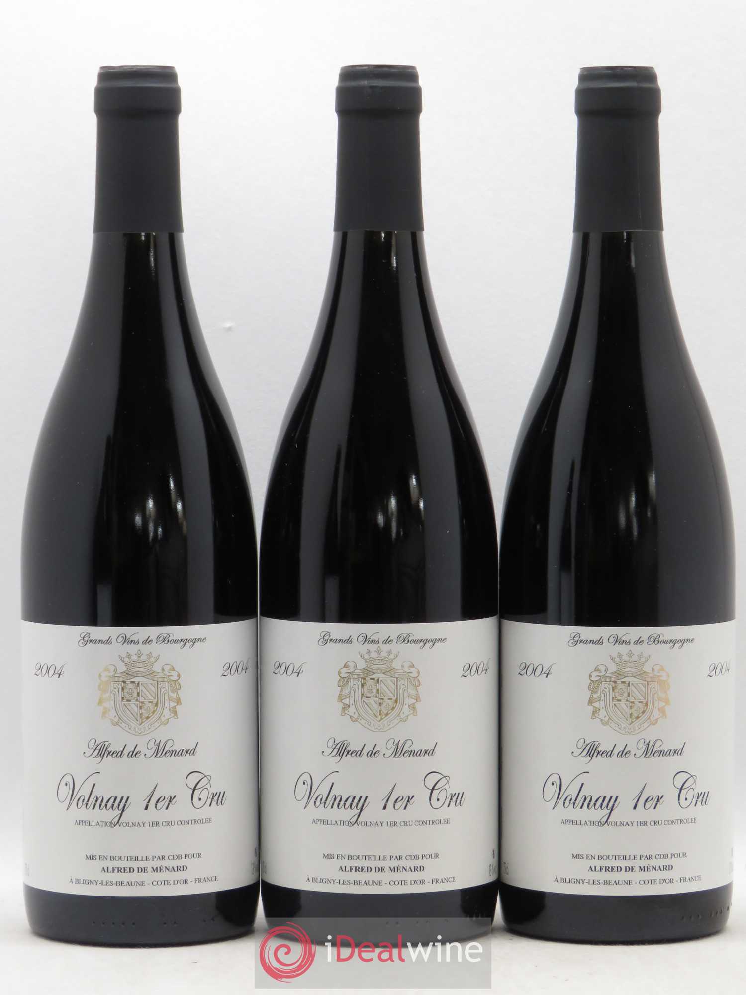 Volnay 1er Cru Domaine Alfred de Menard 2004 - Posten von 3 Flaschen - 0