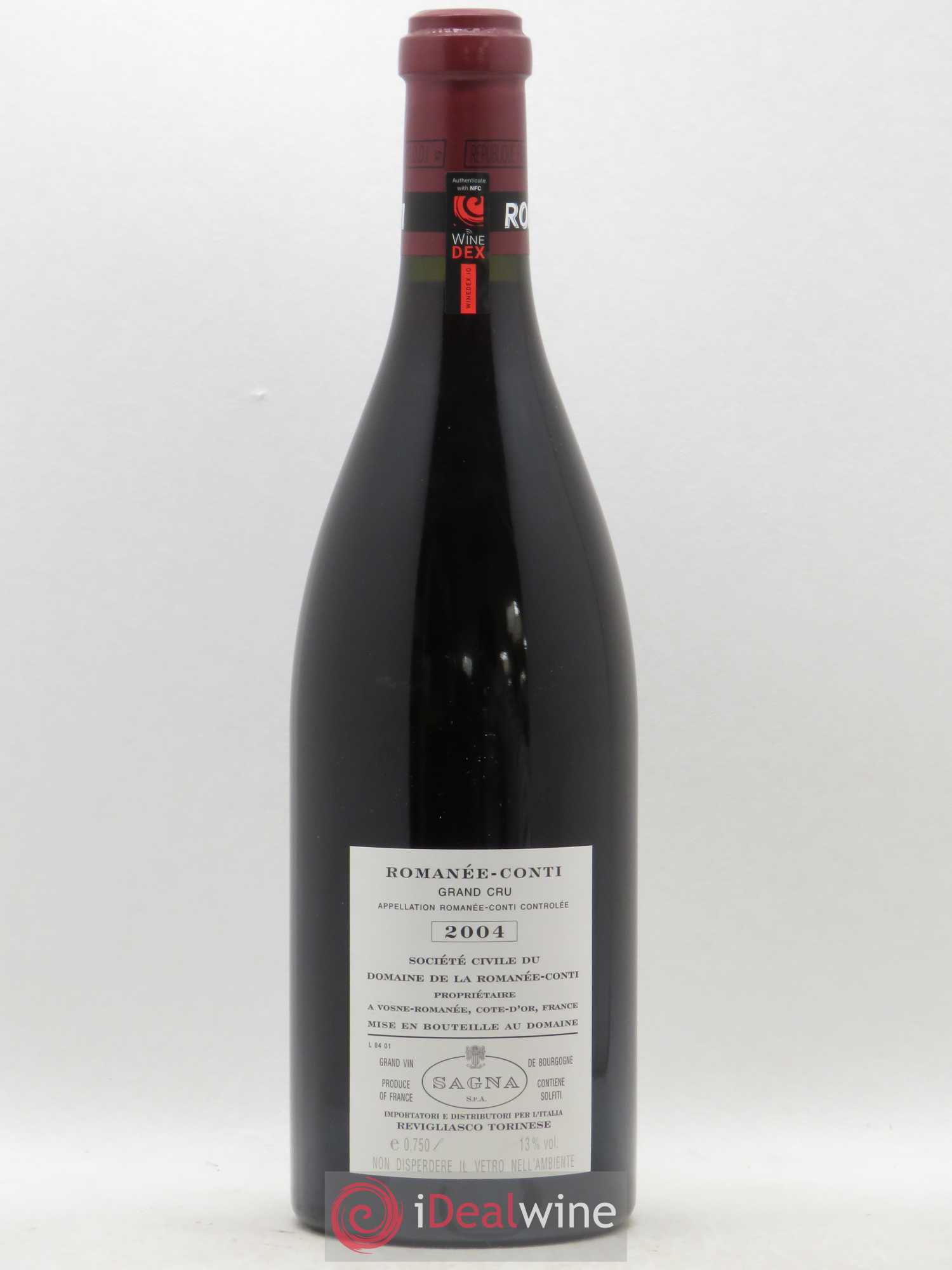 Romanée-Conti Grand Cru Domaine de la Romanée-Conti 2004 - Lot de 1 bouteille - 1