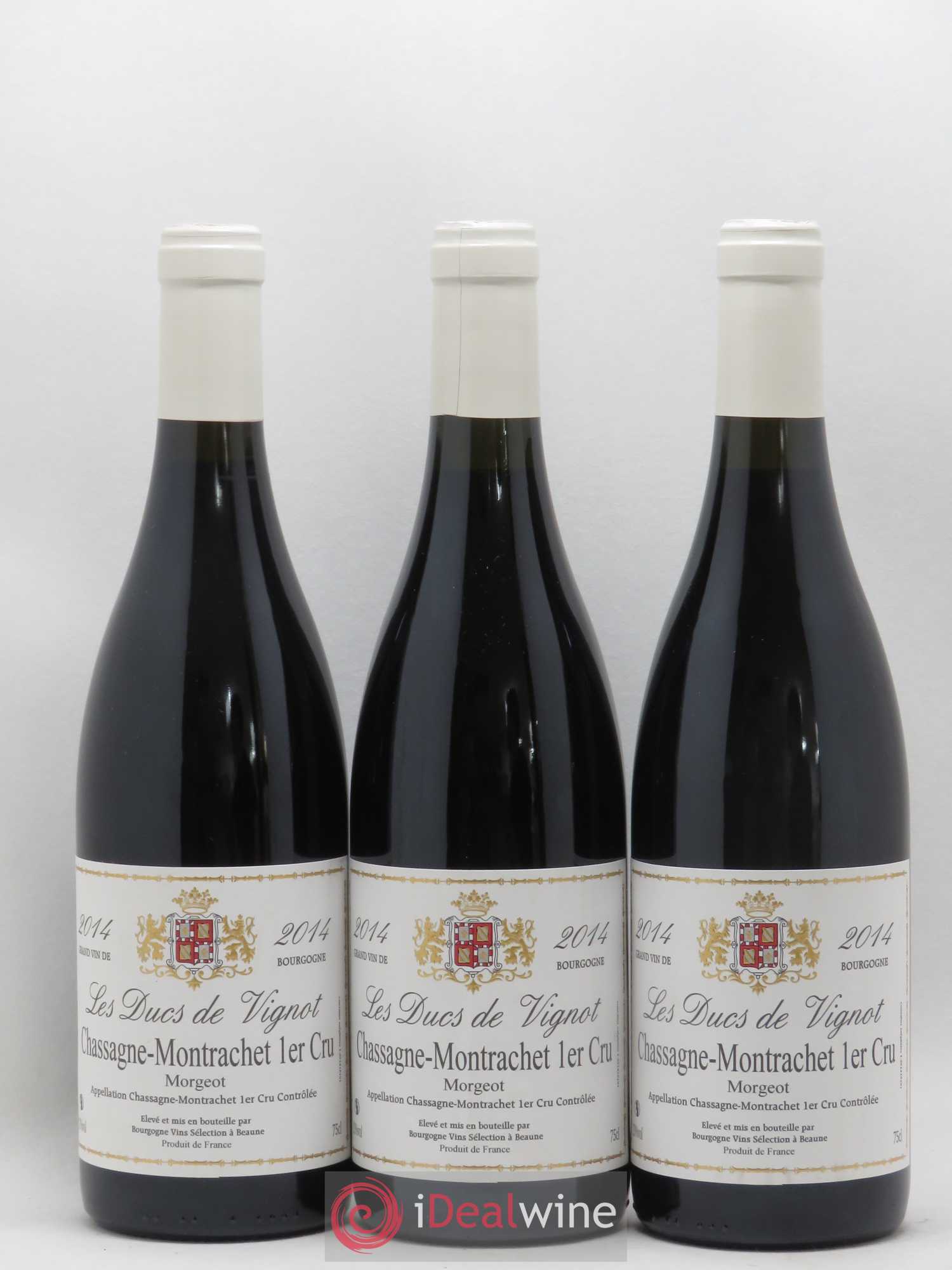 Chassagne-Montrachet 1er Cru Morgeot Les Ducs de Vignot 2014 - Lotto di 3 bottiglie - 0