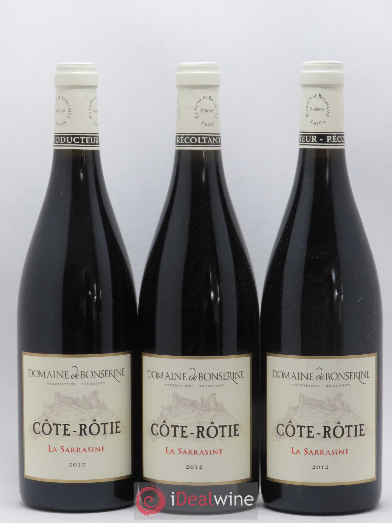 Côte-Rôtie La Sarrasine Bonserine (Domaine de) 2012 - Lot de 3 bouteilles - 0