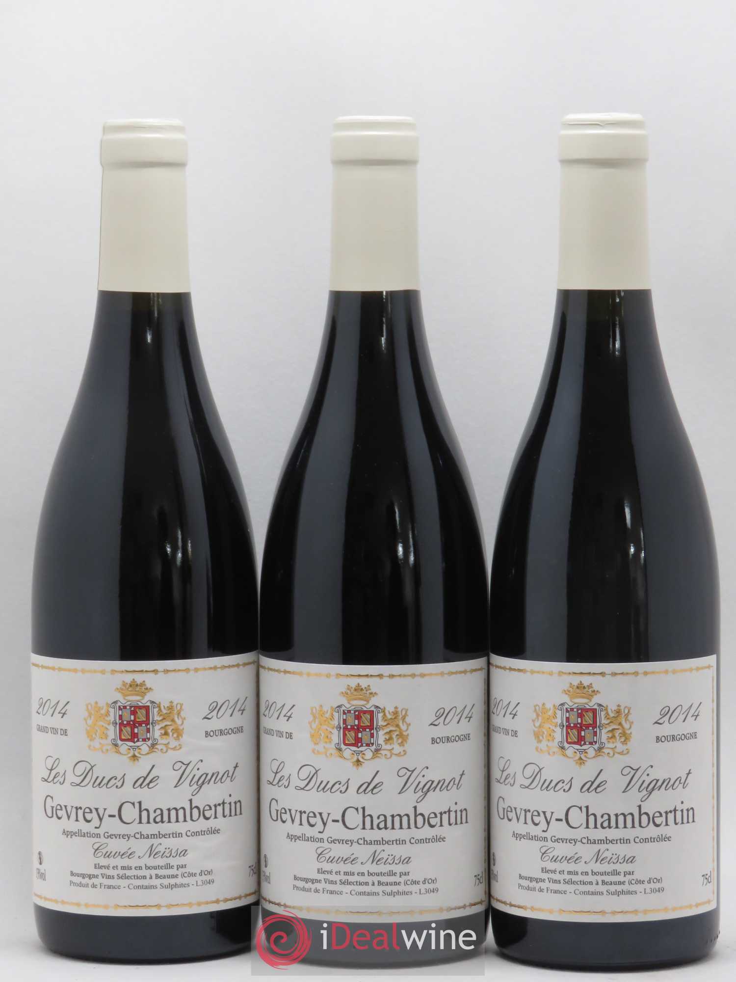 Gevrey-Chambertin Cuvée Neissa Les Ducs de Vignot 2014 - Posten von 3 Flaschen - 0