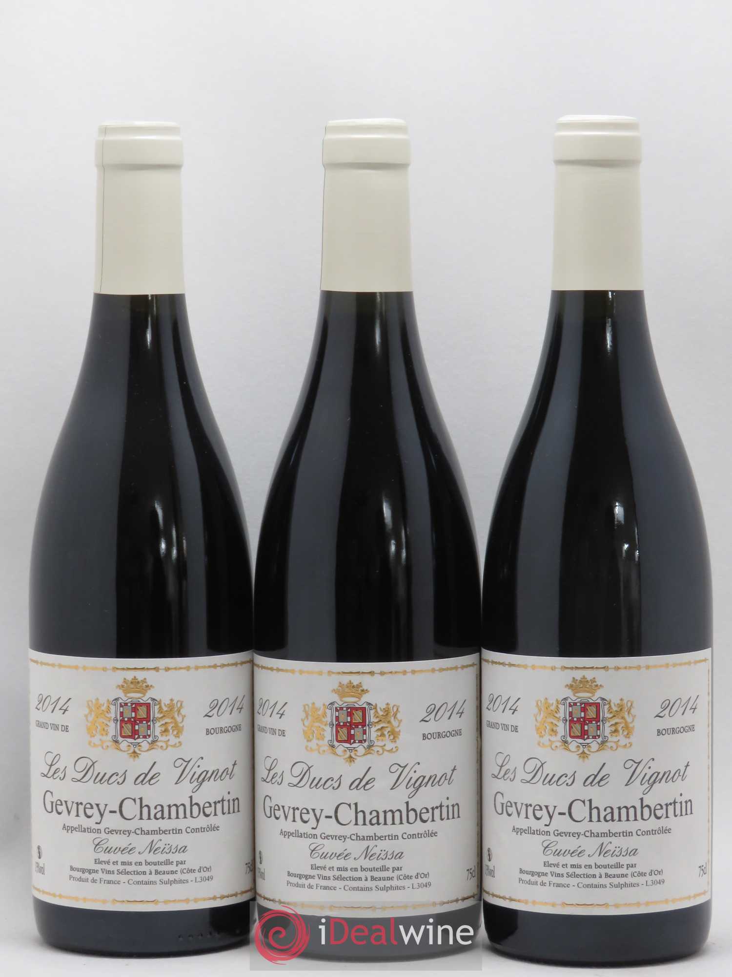 Gevrey-Chambertin Cuvée Neissa Les Ducs de Vignot 2014 - Posten von 3 Flaschen - 0