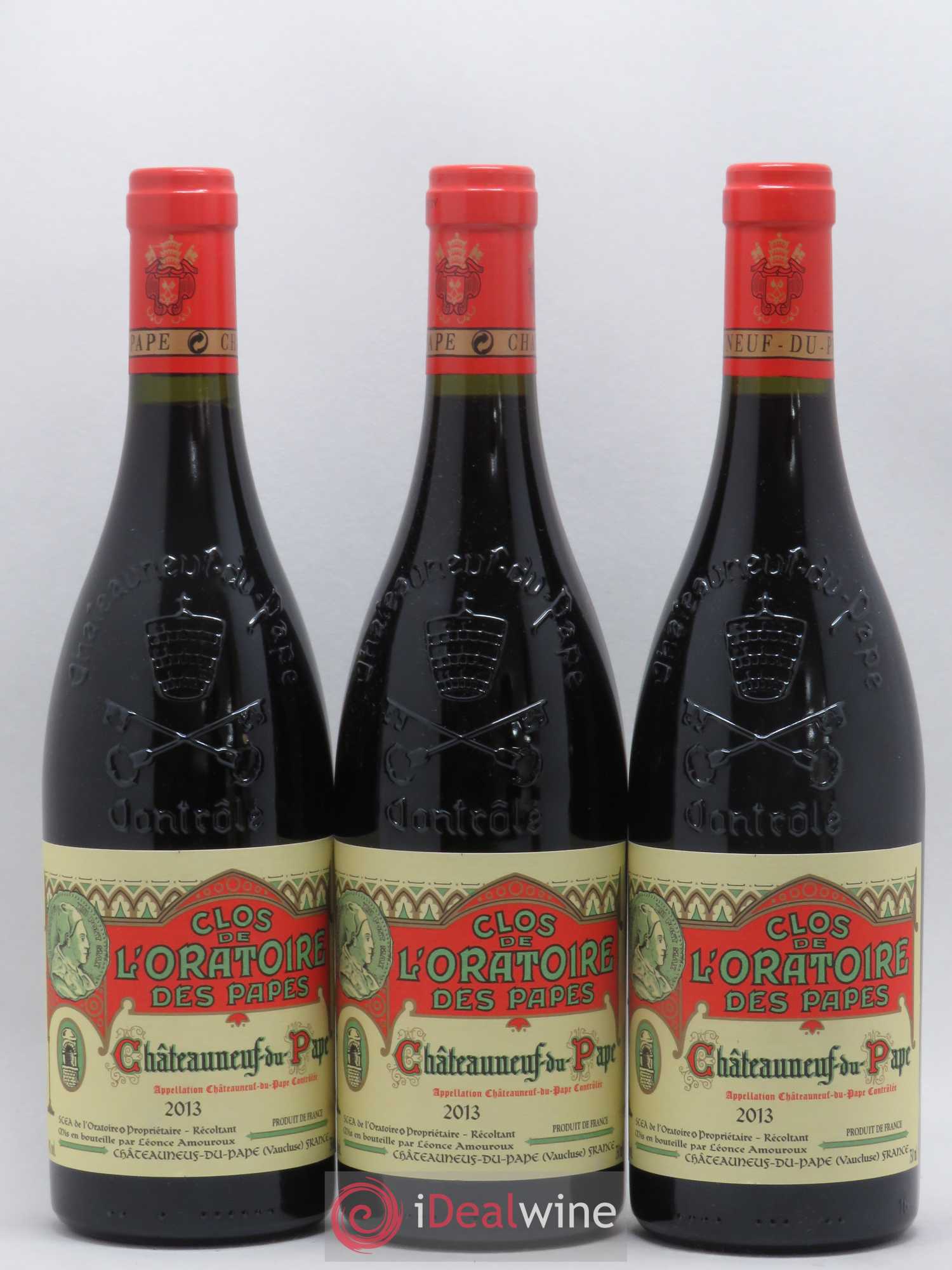 Châteauneuf-du-Pape Clos de l'Oratoire des Papes 2013 - Lot de 3 bouteilles - 0