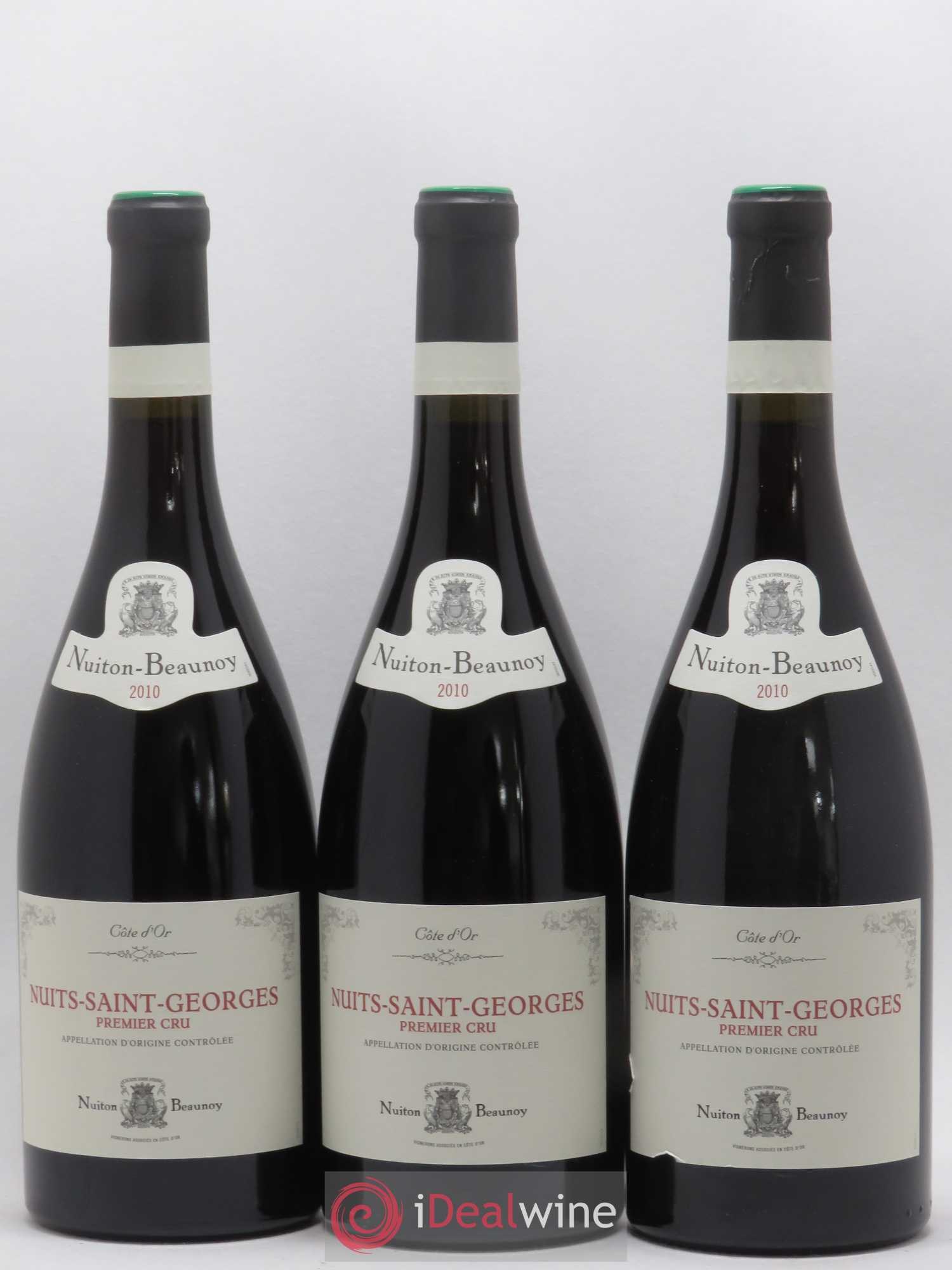 Nuits-Saint-Georges 1er Cru Nuiton Beaunoy 2010 - Lot de 3 bouteilles - 0