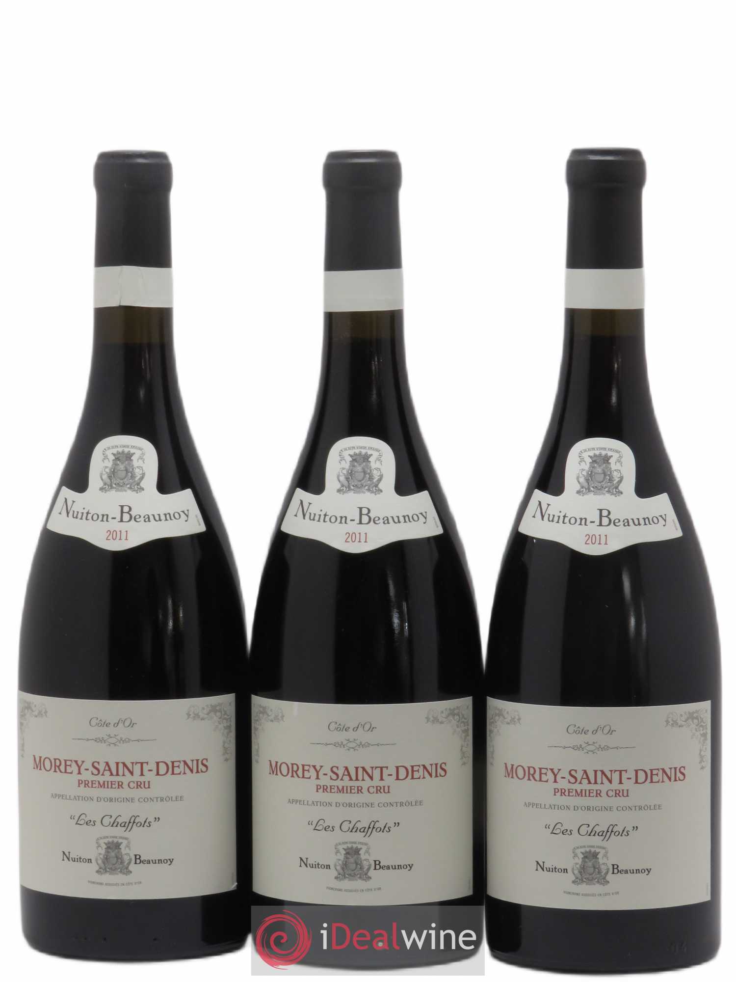 Morey-Saint-Denis 1er Cru Les Chaffots Nuiton Beaunoy (sans prix de réserve) 2011 - Posten von 3 Flaschen - 0