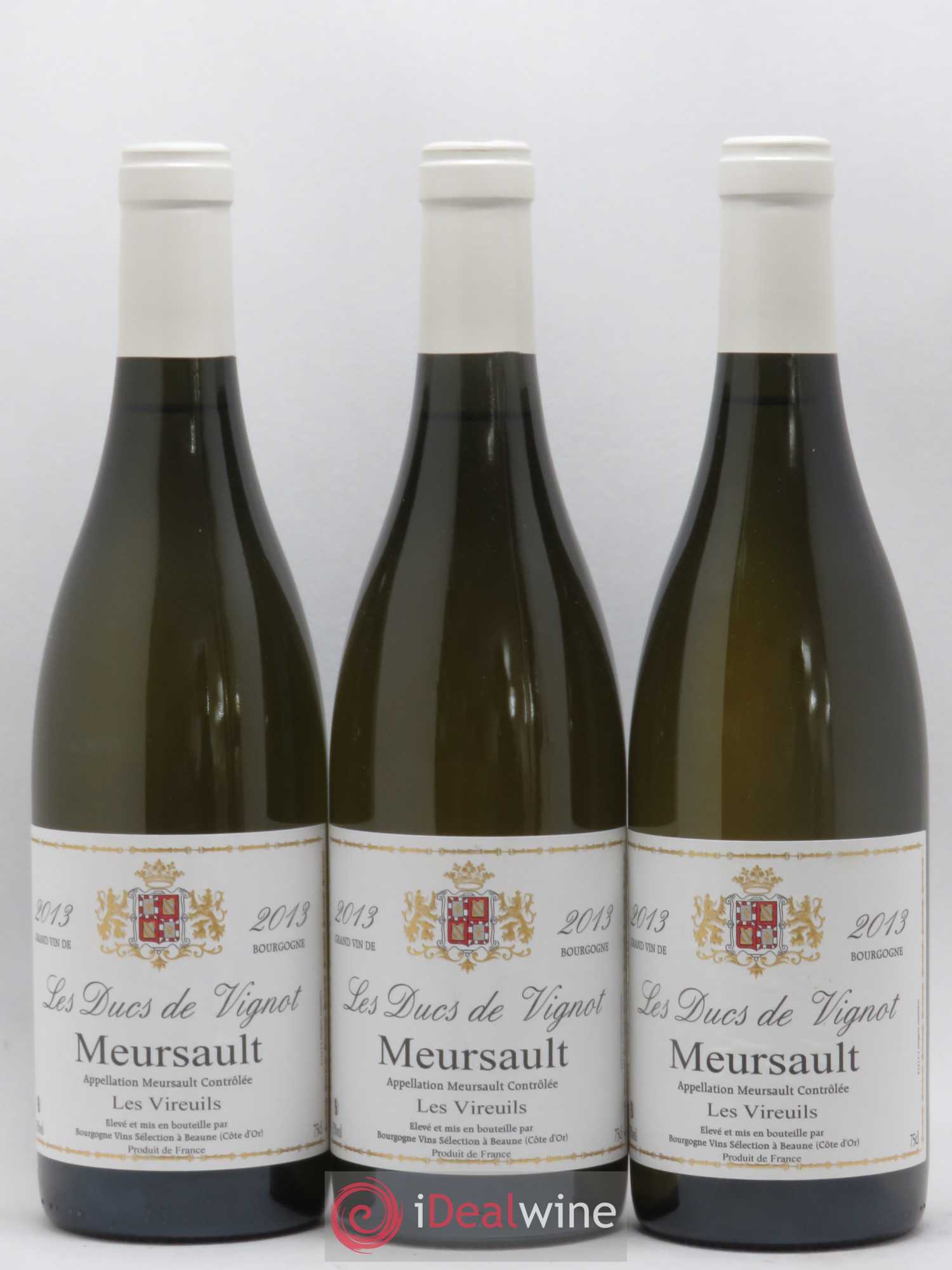 Meursault Les Ducs de Vignot Les Vireuils 2013 - Posten von 3 Flaschen - 0