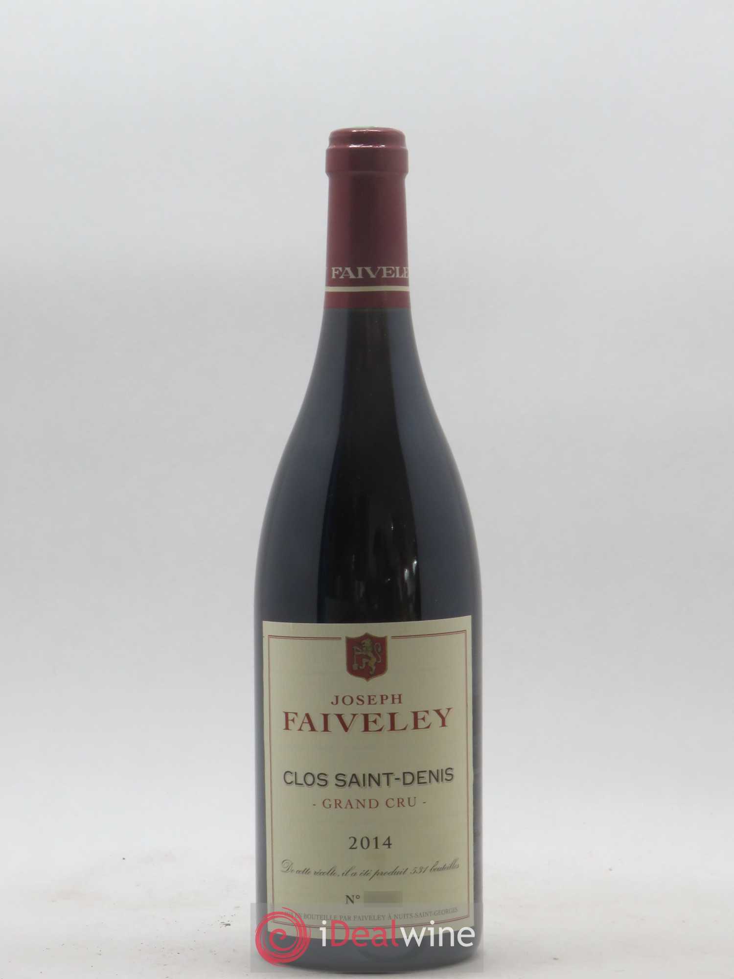 Clos Saint-Denis Grand Cru Domaine Joseph Faiveley 2014 - Lot de 1 bouteille - 0