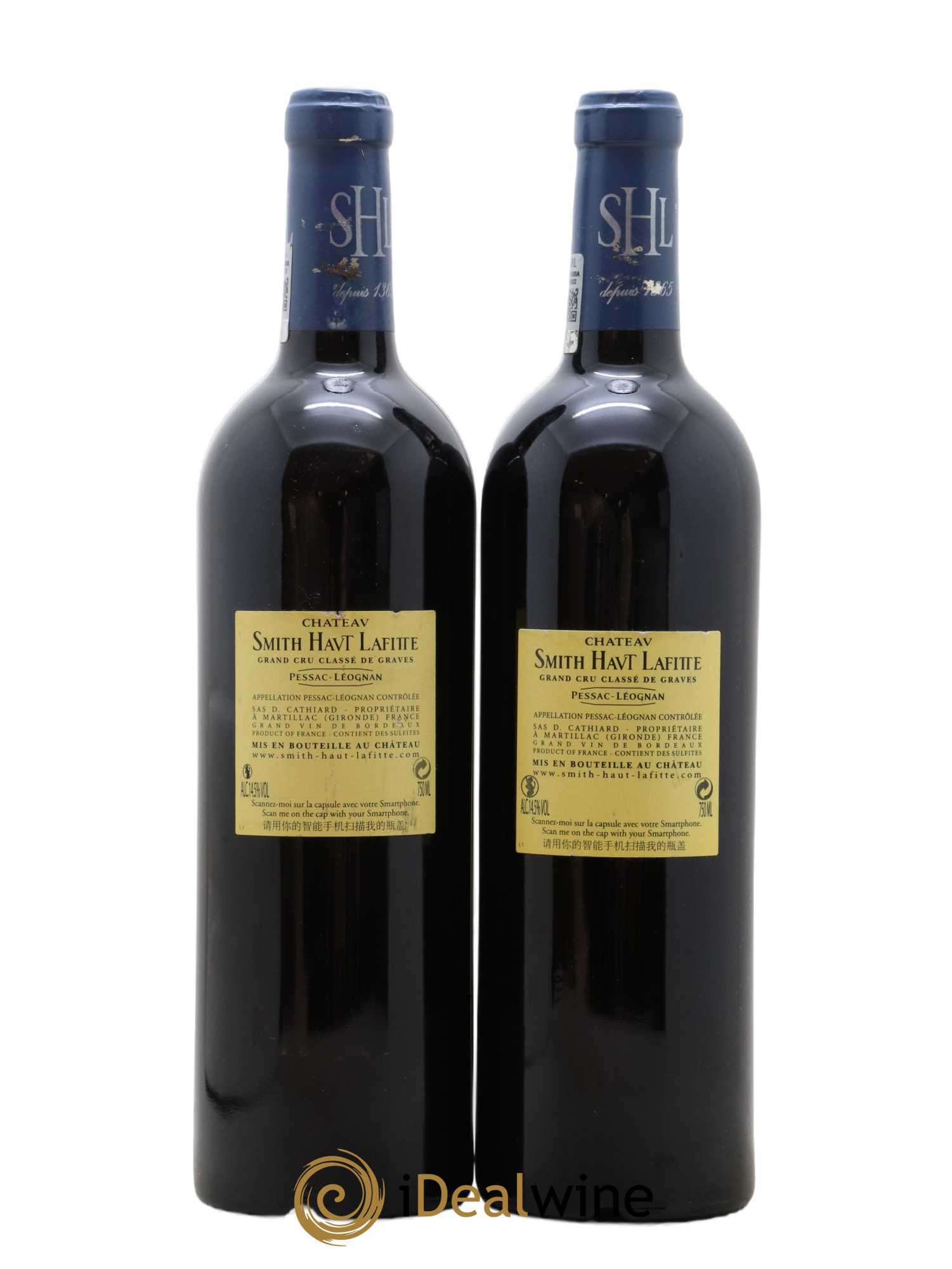 Château Smith Haut Lafitte Cru Classé de Graves 2009 - Lot of 2 bottles - 1