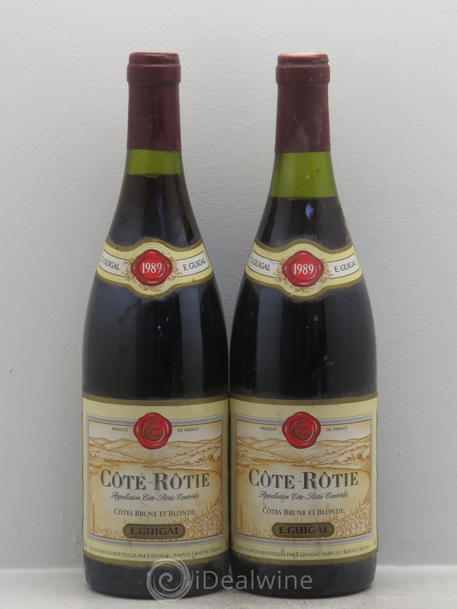 Côte-Rôtie Côtes Brune et Blonde Guigal 1989 - Lot de 2 bouteilles - 0
