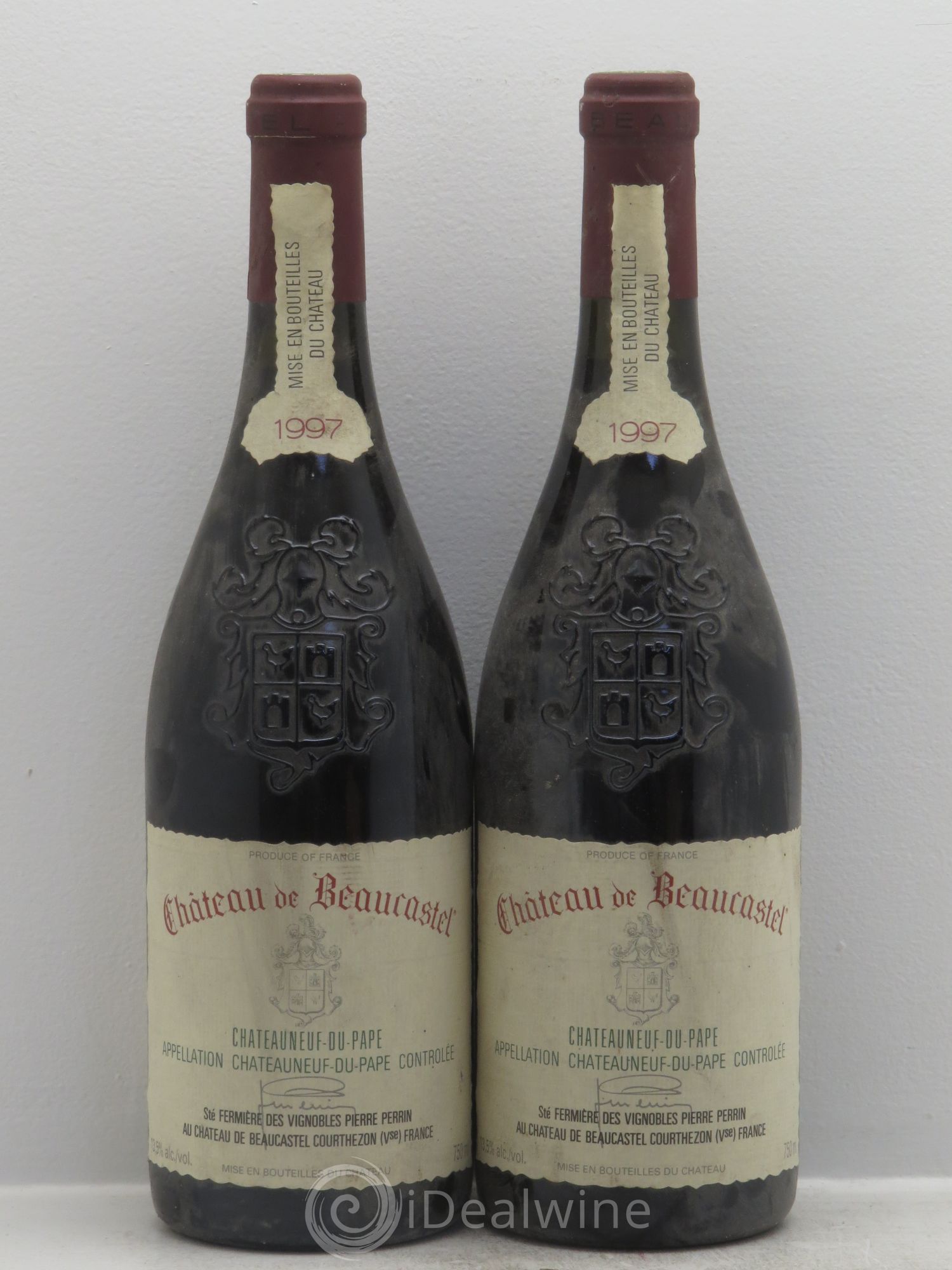 Châteauneuf-du-Pape Château de Beaucastel Famille Perrin 1997 - Lot de 2 bouteilles - 0