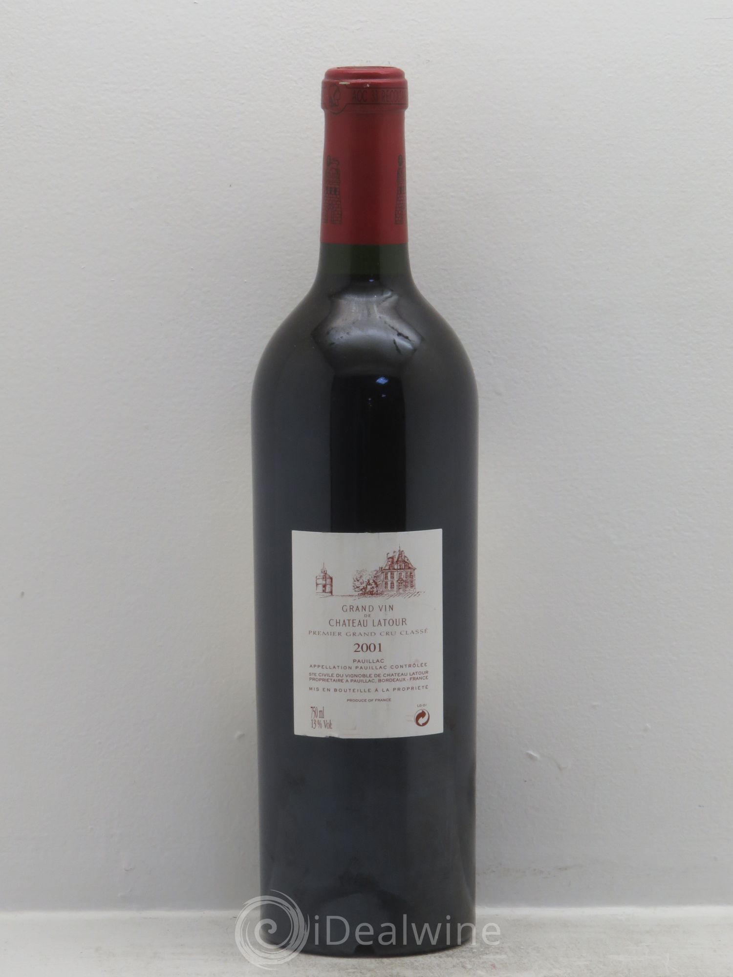 Château Latour 1er Grand Cru Classé 2001 - Lot de 1 bouteille - 1