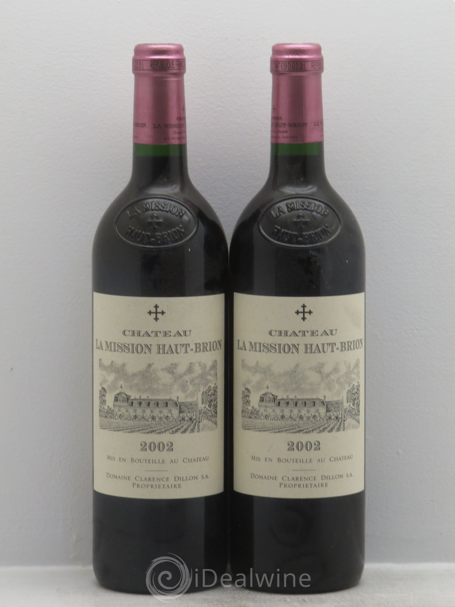 Château la Mission Haut-Brion Cru Classé de Graves 2002 - Lot de 2 bouteilles - 0